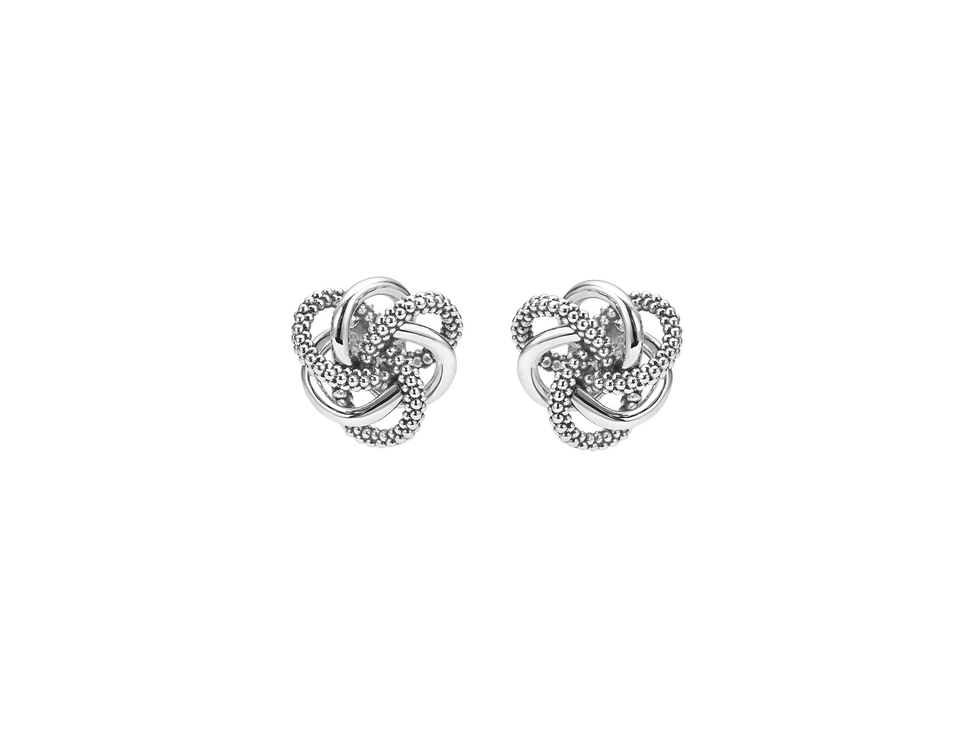 Sterling Love Knot Stud Earrings — Image 4