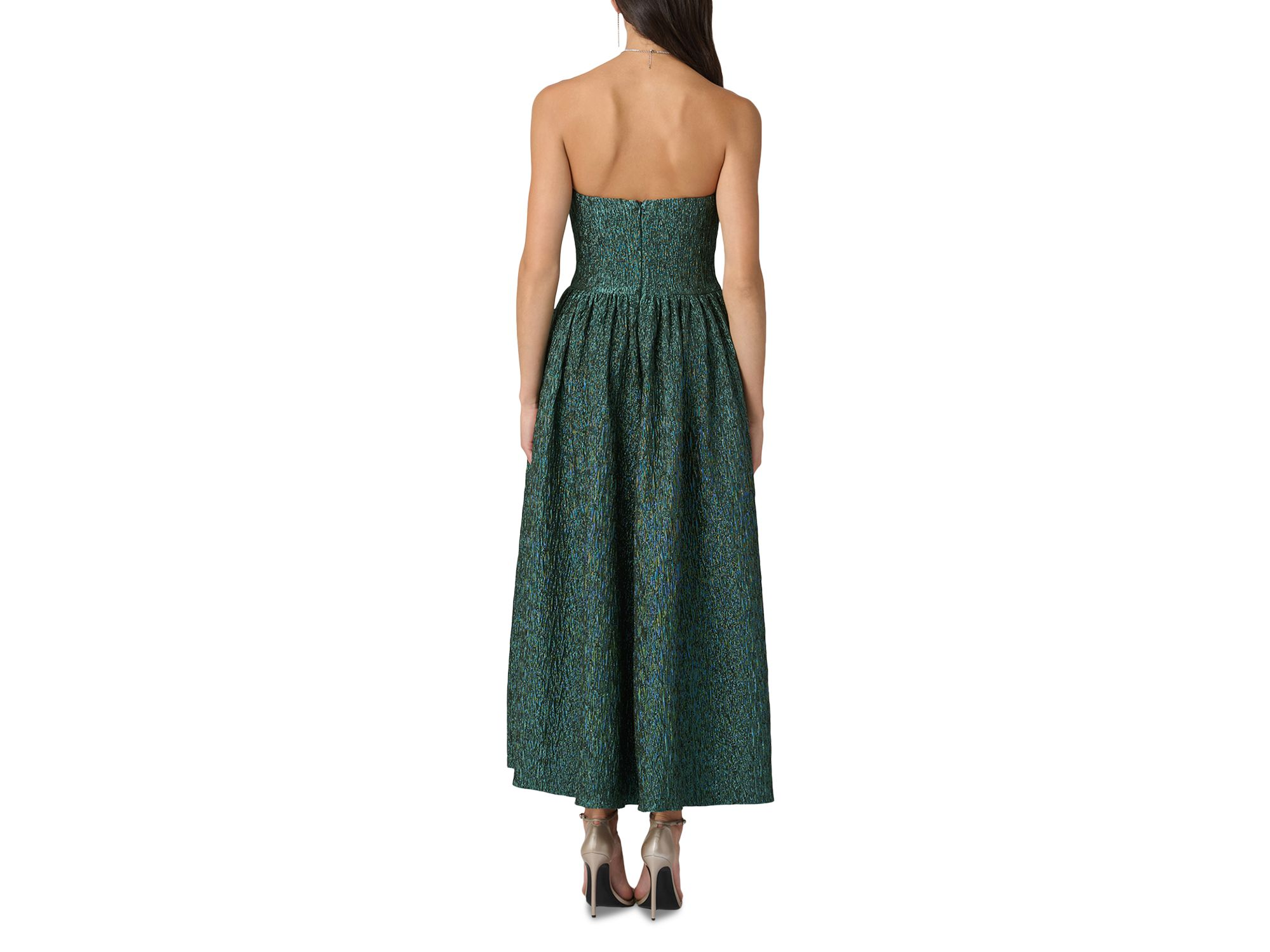 Lillia Jacquard Strapless Dress — Image 4