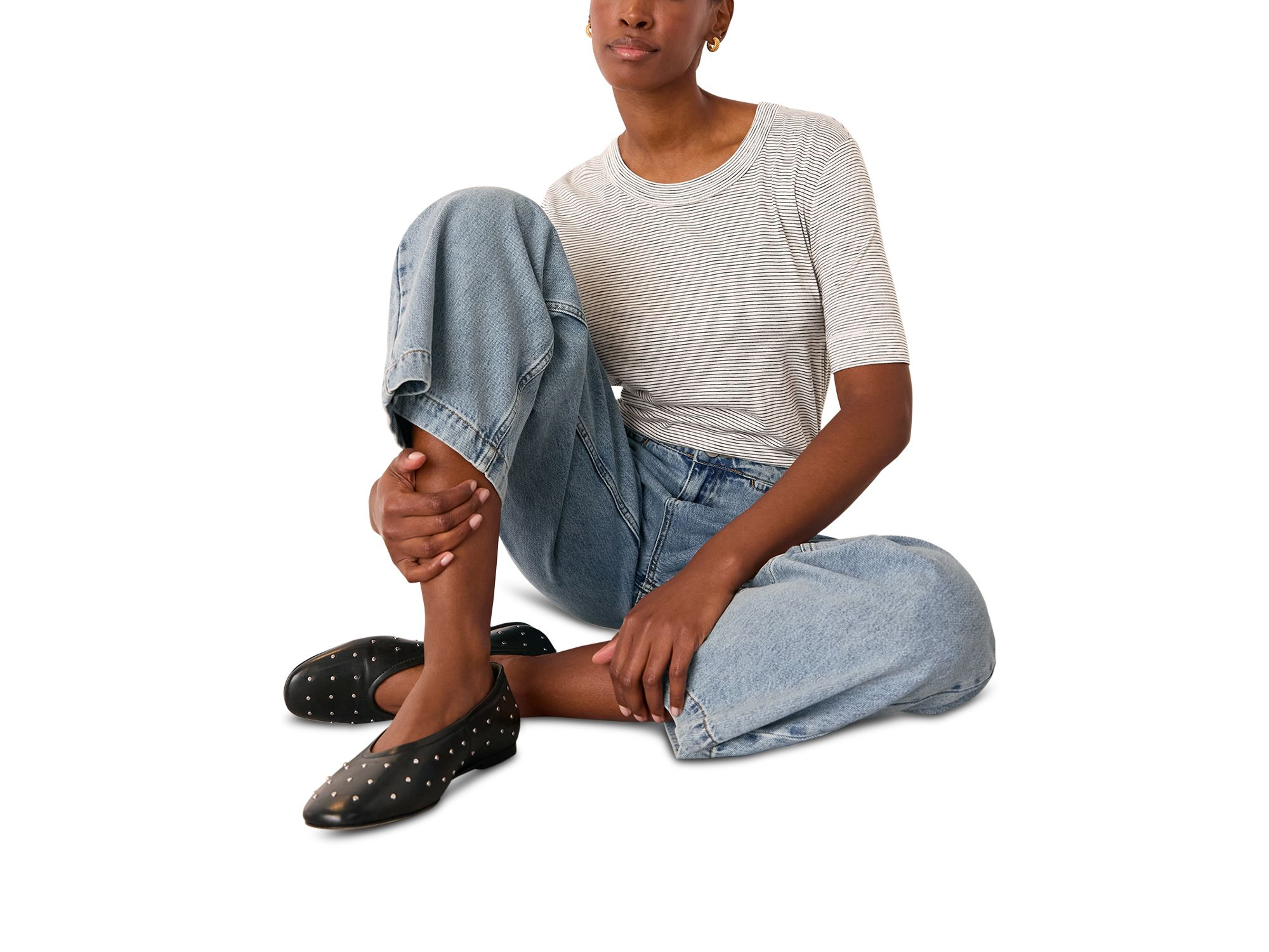Rosa Double Trim Stripe T-Shirt — Image 4