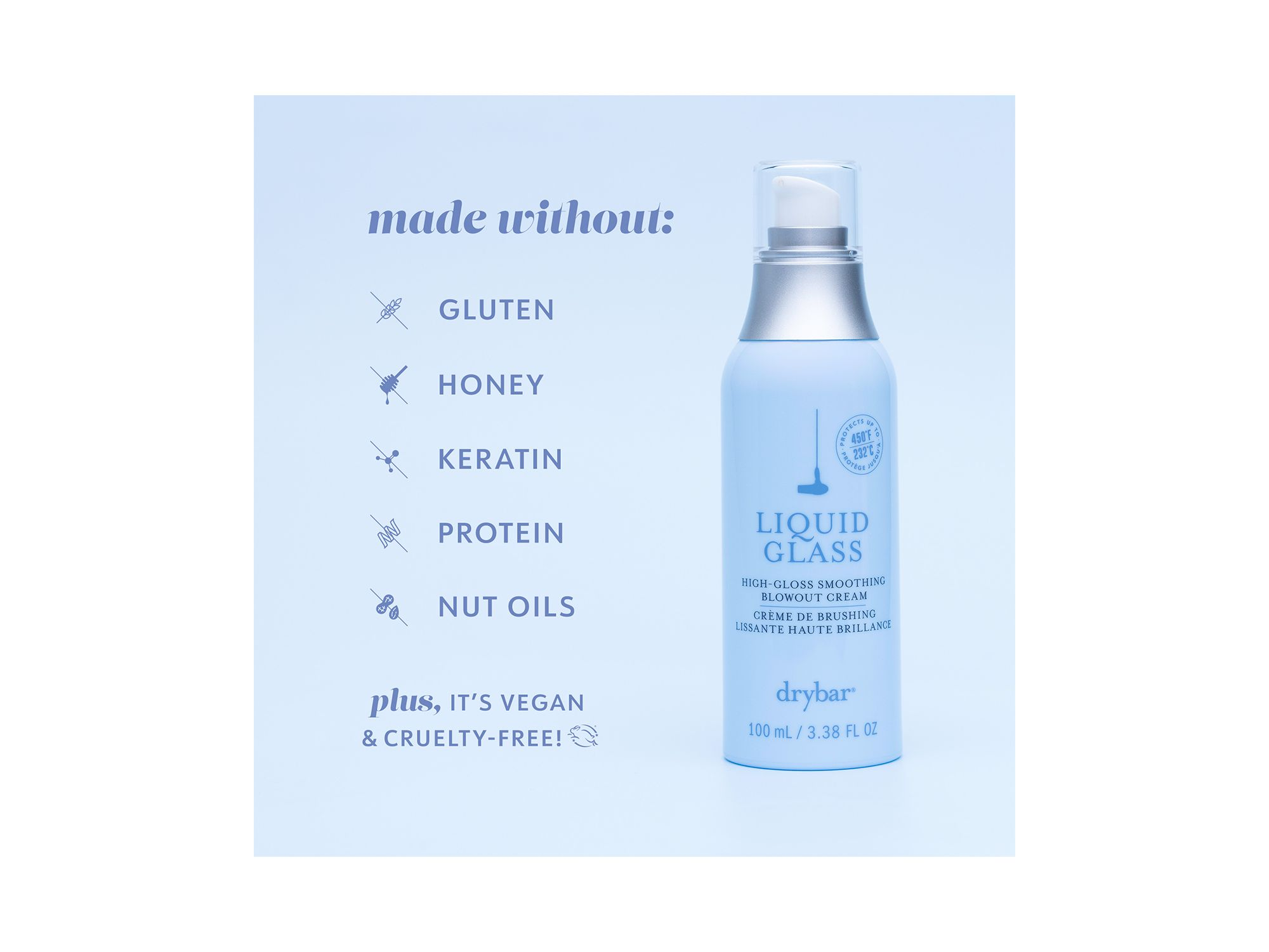 Liquid Glass High Gloss Smoothing Blowout Cream 3.38 oz. — Image 6