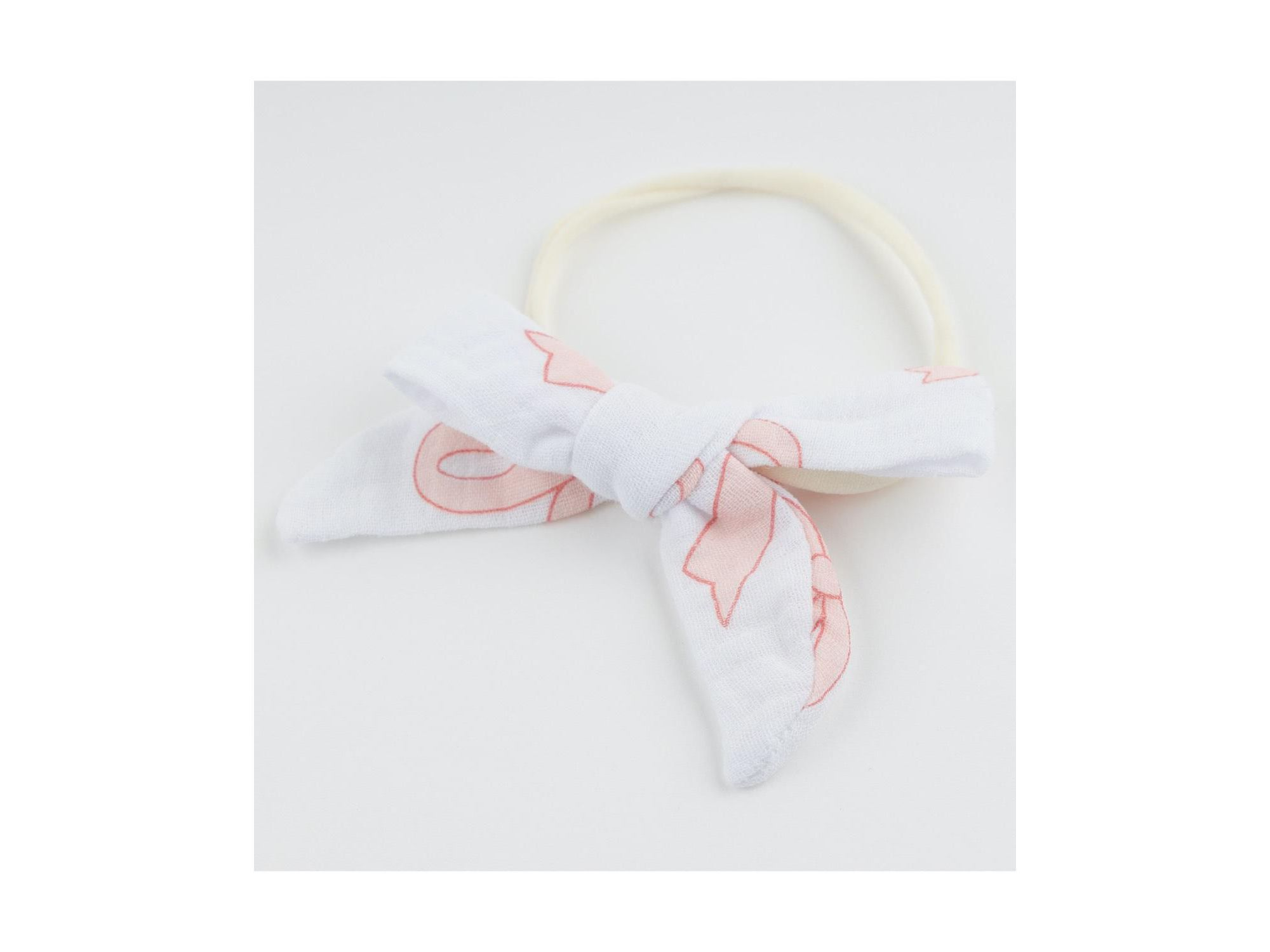 Girls' Tie Bow Big Bows in Pink Tie Bow Headband - Baby — Image 3