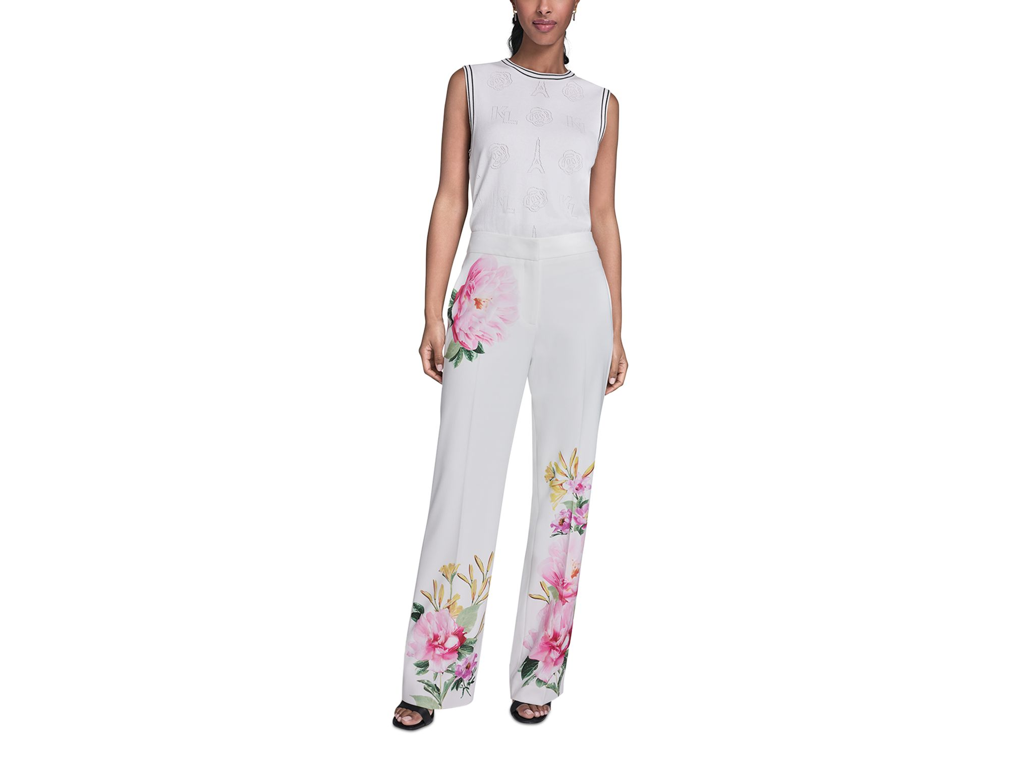Placed Floral Pants — Image 3