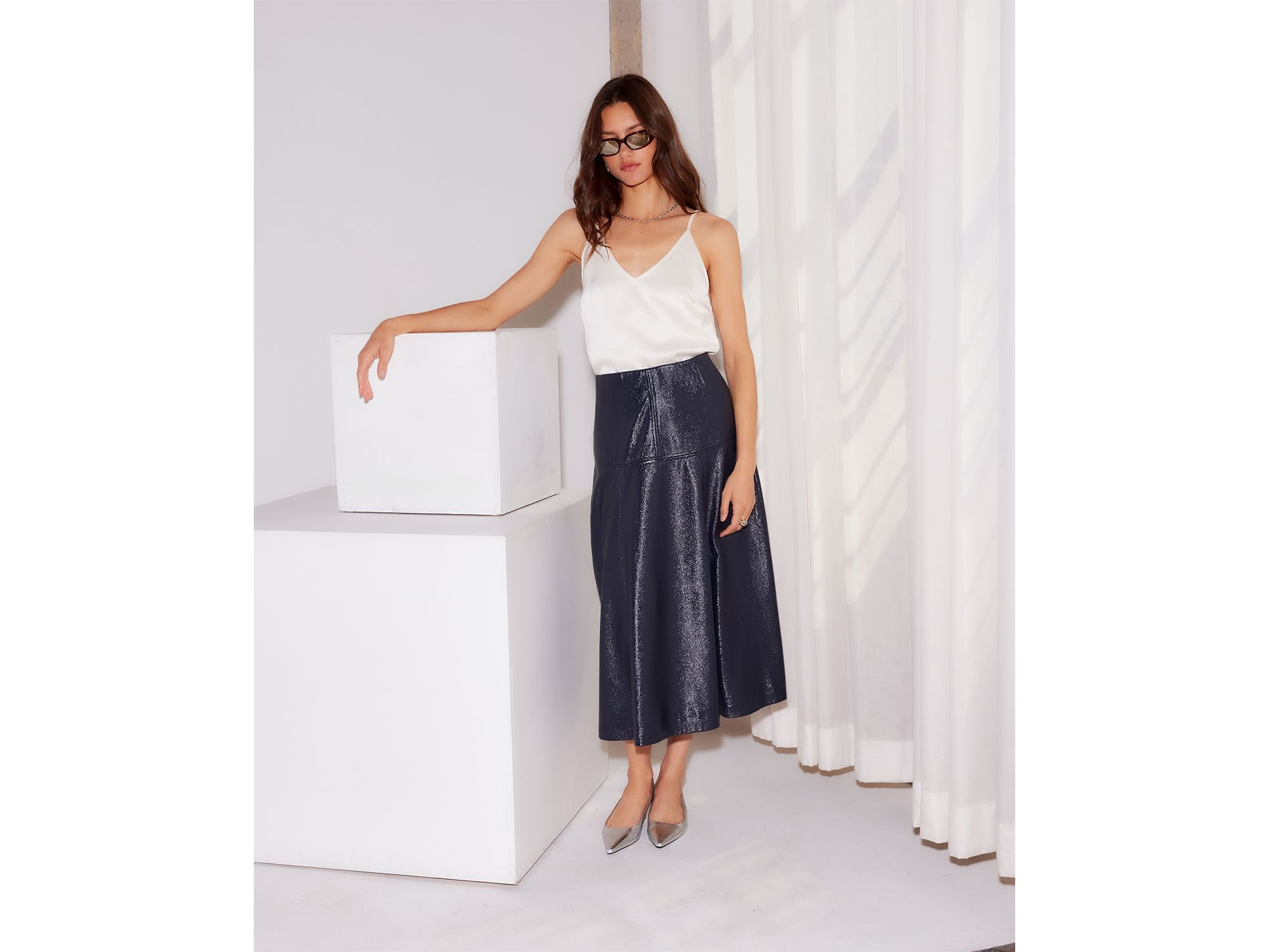 Bronwyn Faux Leather Skirt — Image 7