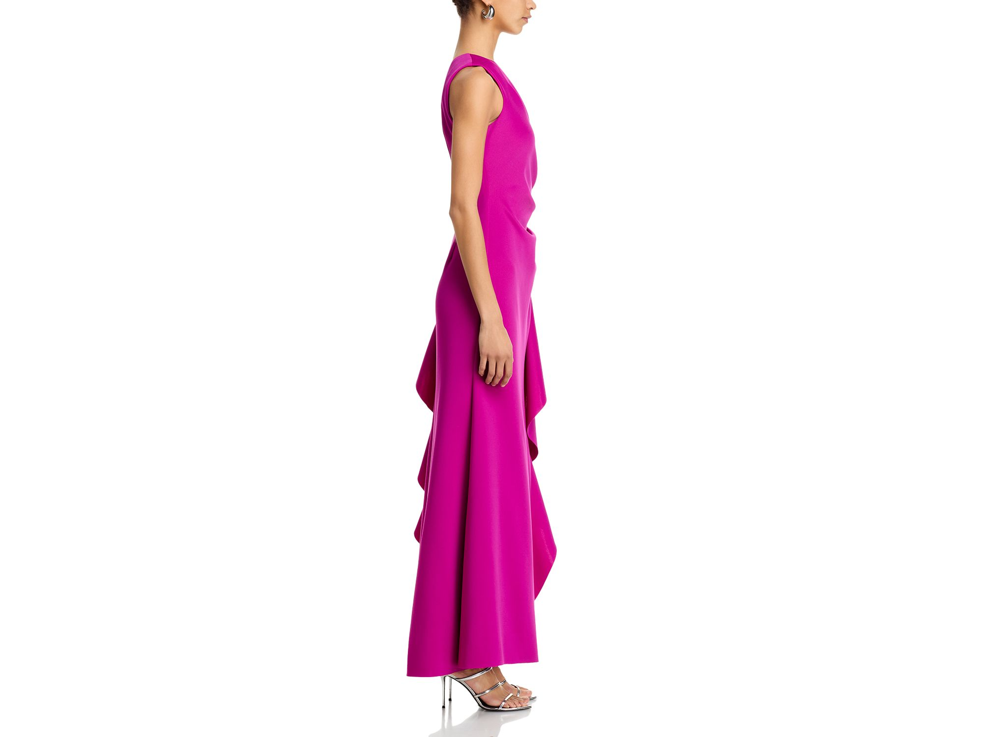 One Shoulder Ruffled Dress - Exclusive — Image 5