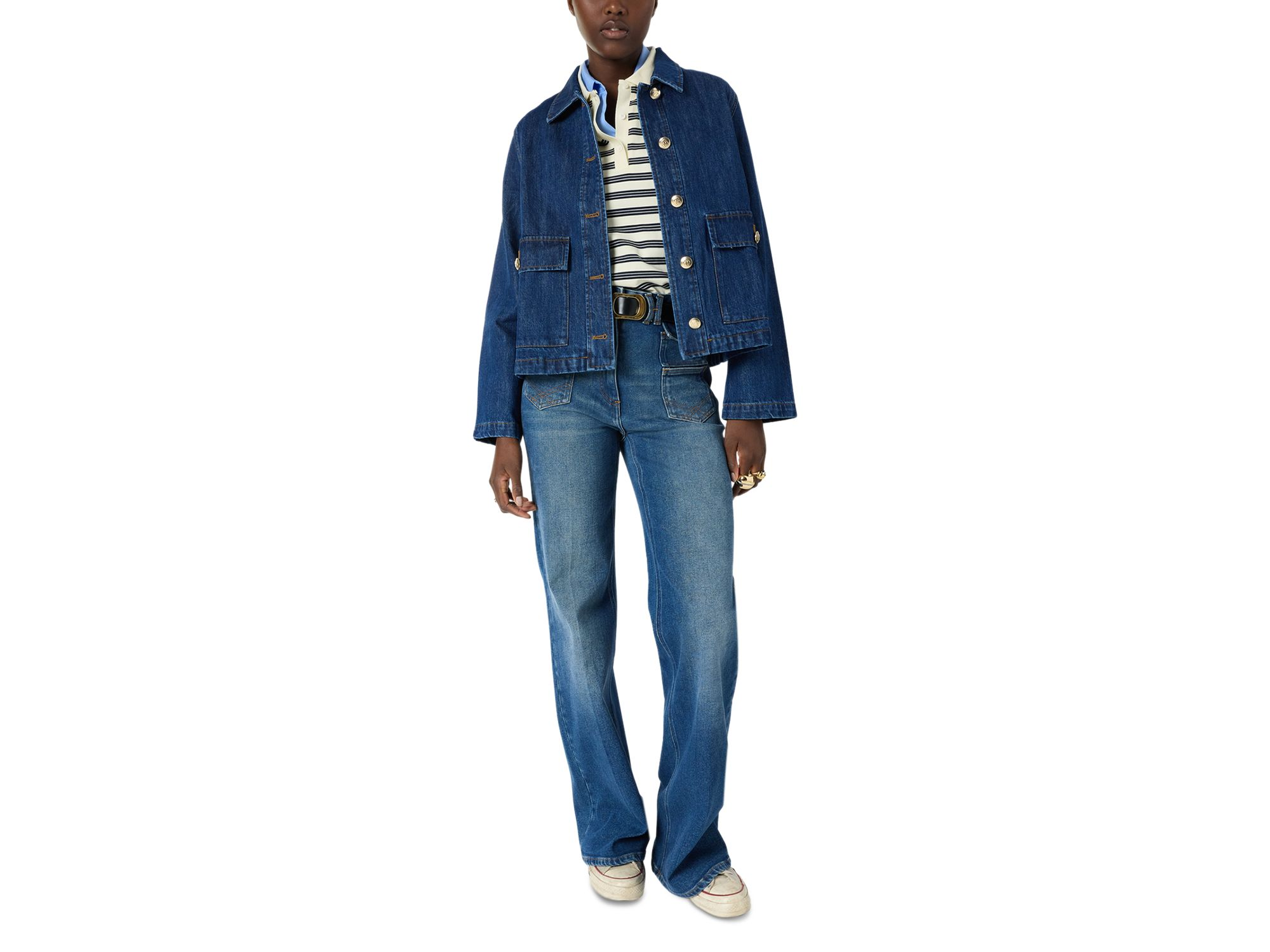 Taina Denim Buttoned Jacket — Image 8