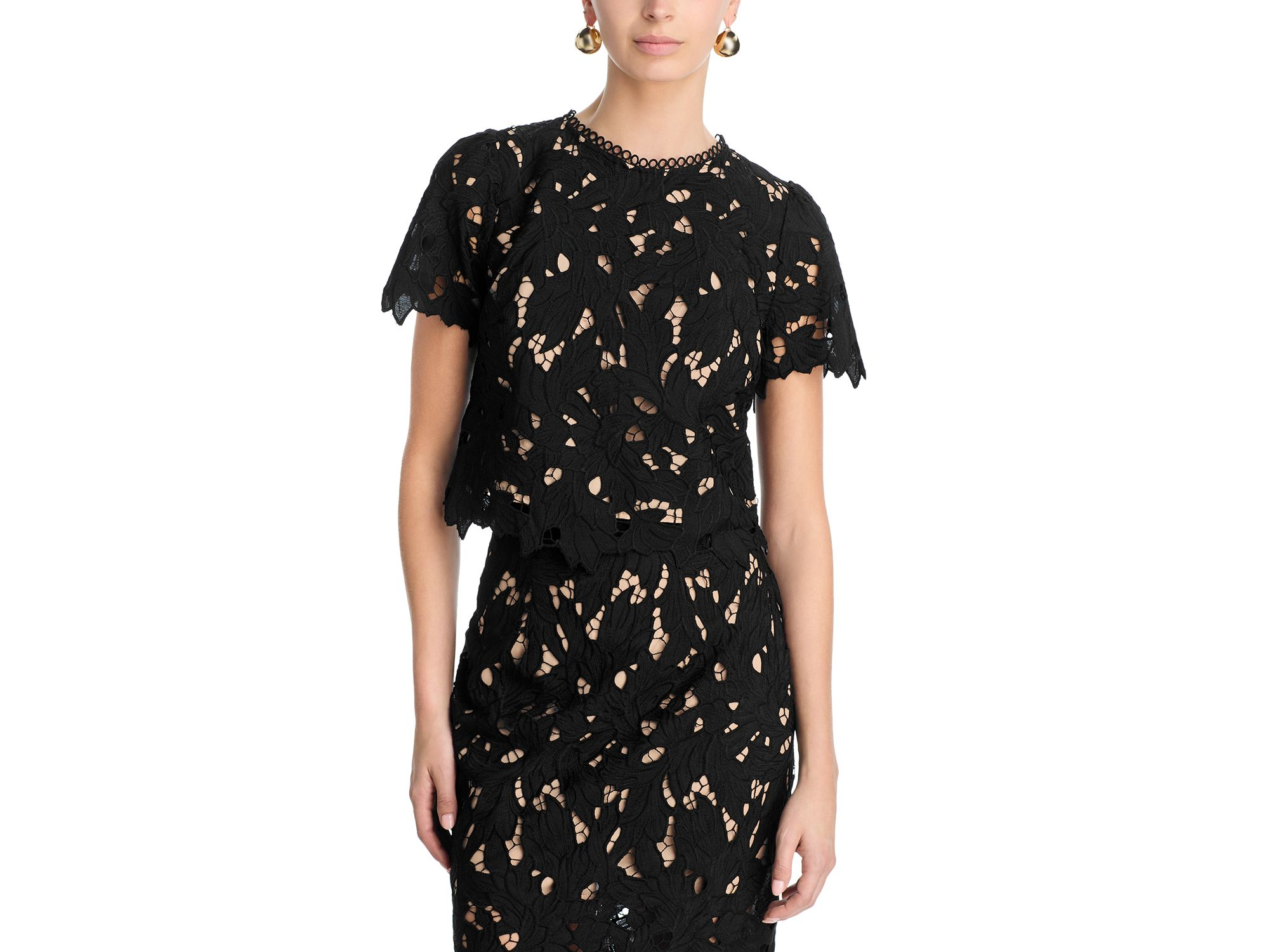 Large Lace Top & Lace Midi Skirt - Exclusive — Image 5