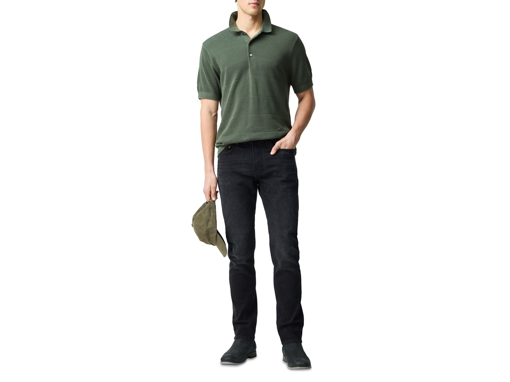Lyell Straight Fit Jeans in Used Black — Image 5