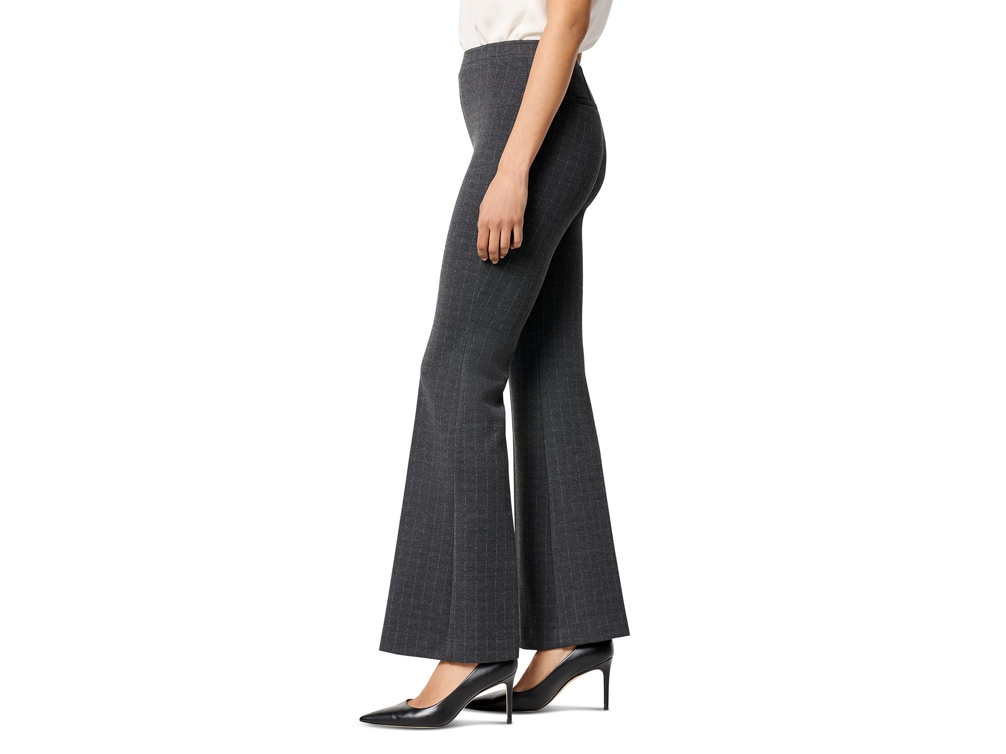 Pinstripe Ponte Pants — Image 3