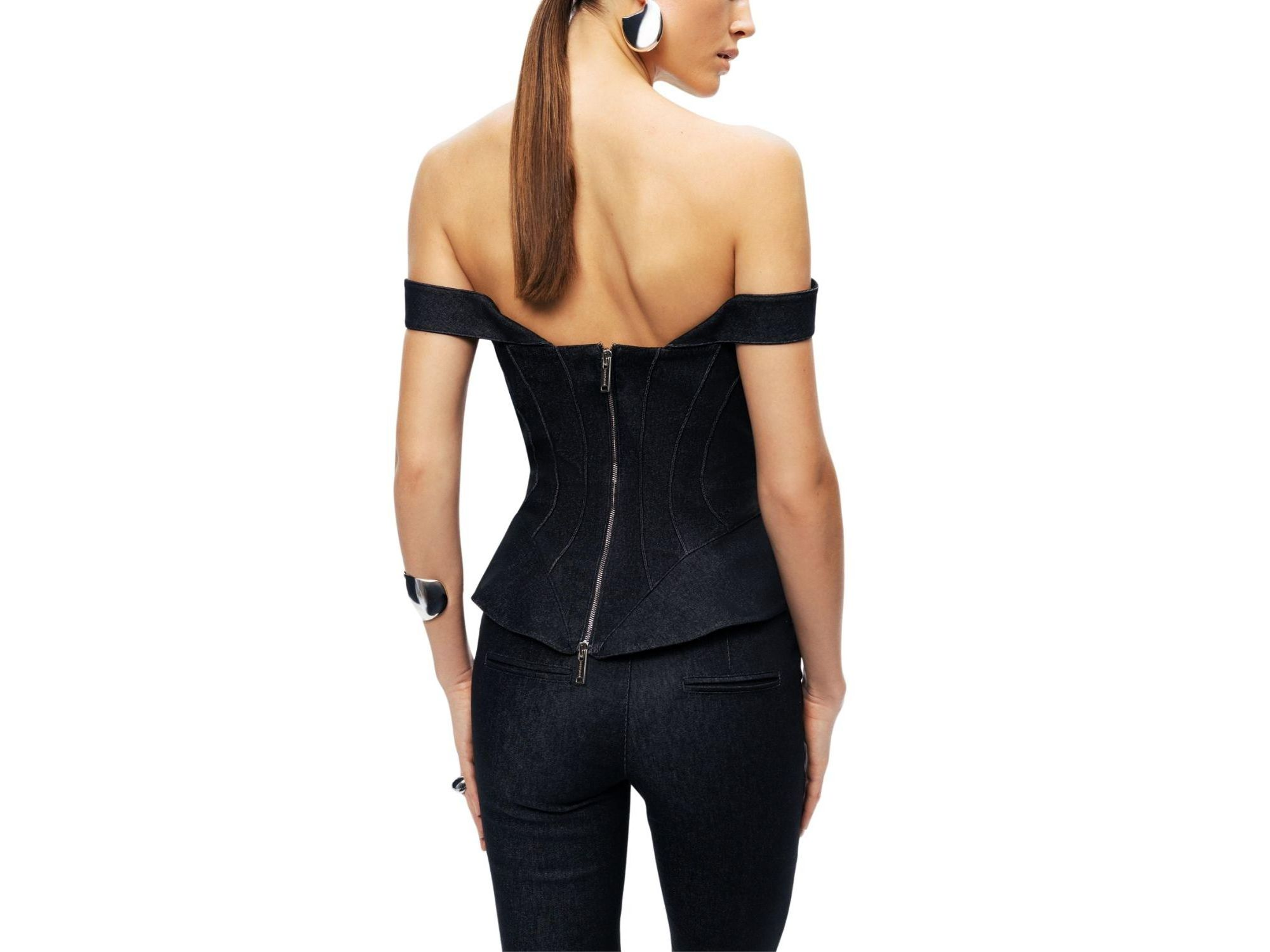 Off-Shoulder Sculpted Bustier — Image 3