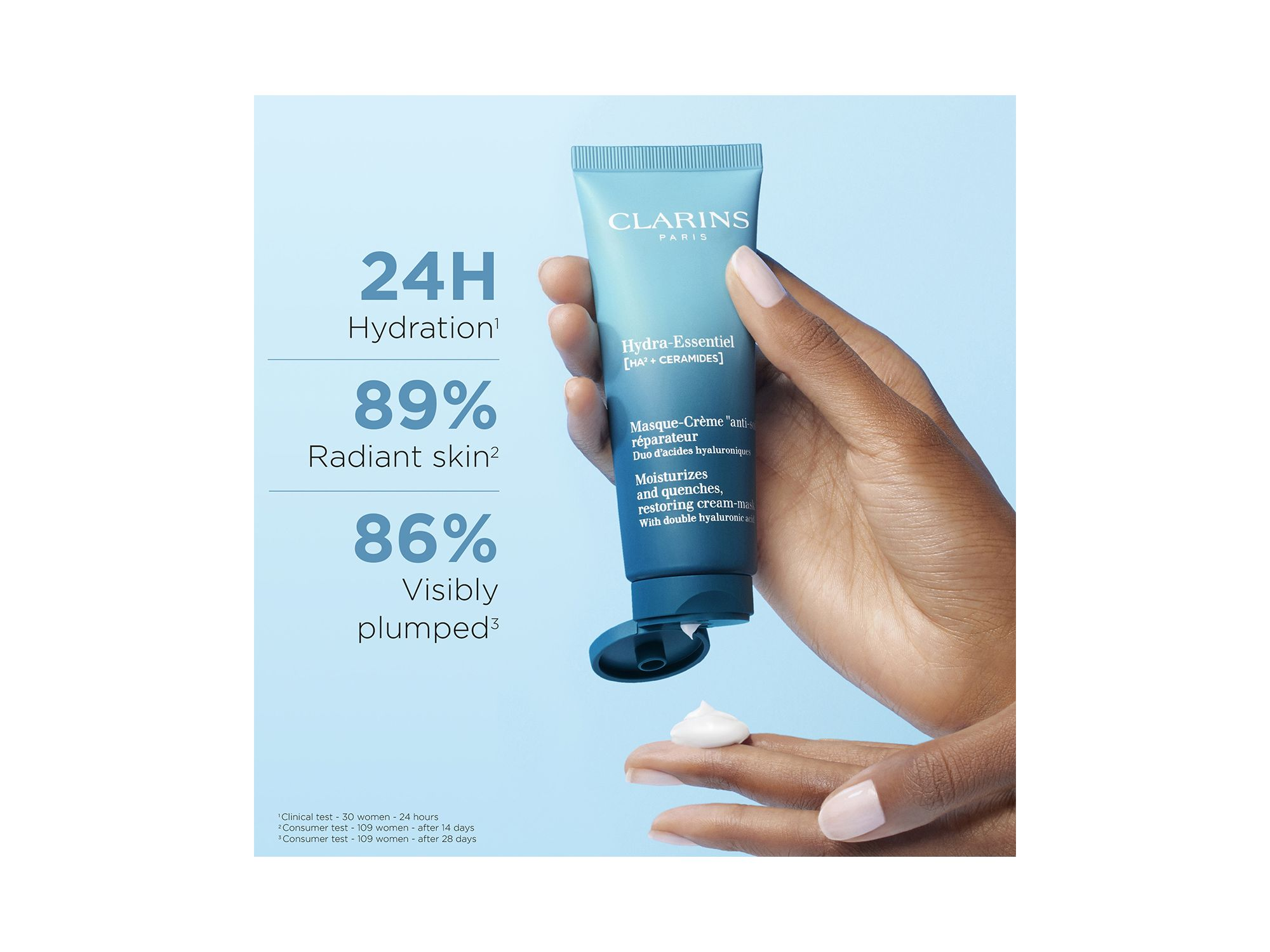 Hydra Essentiel Hydrating Mask with Double Hyaluronic Acid 2.3 oz. — Image 4