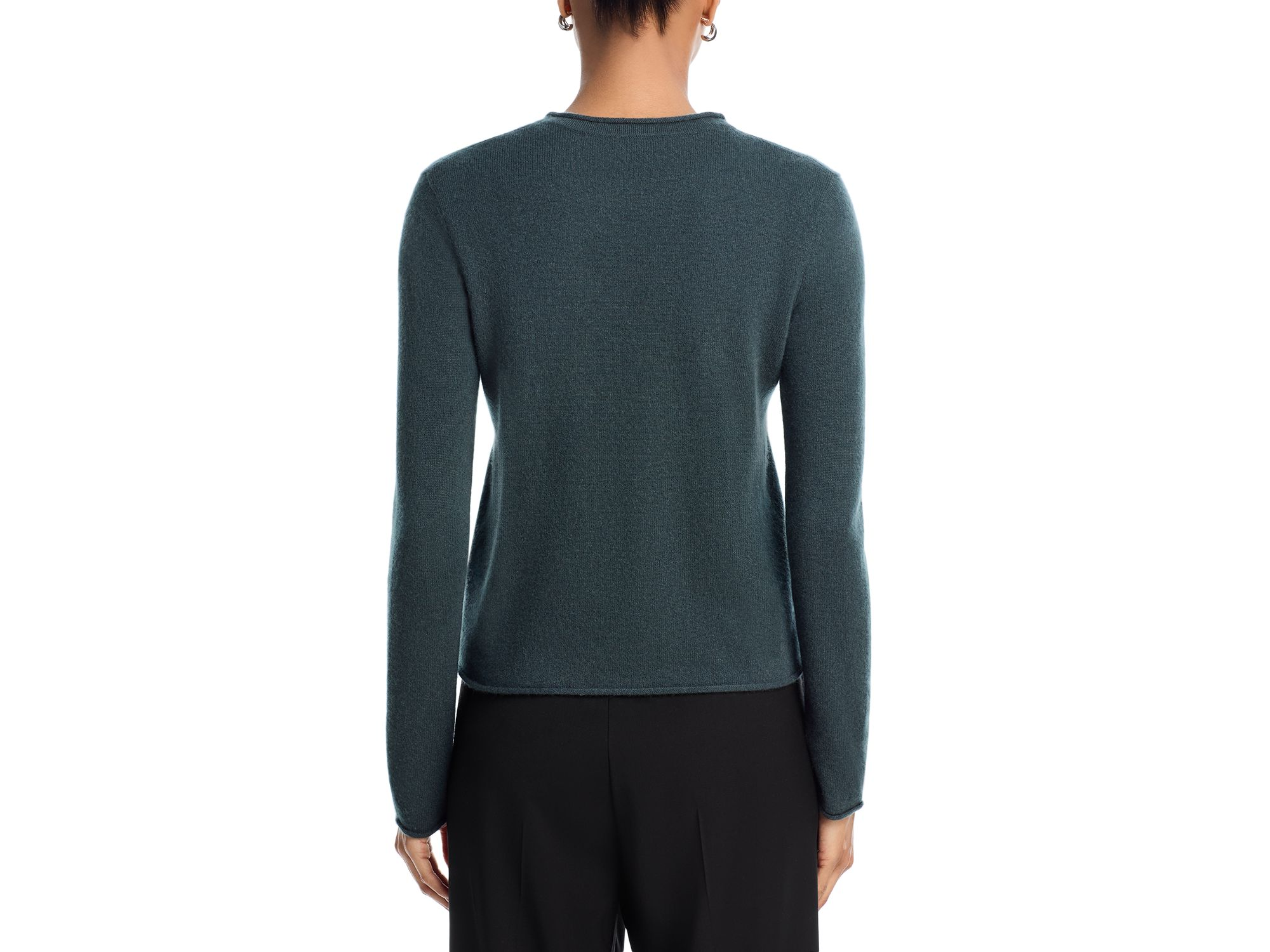 100% Cashmere Rolled Edge Sweater - Exclusive — Image 3