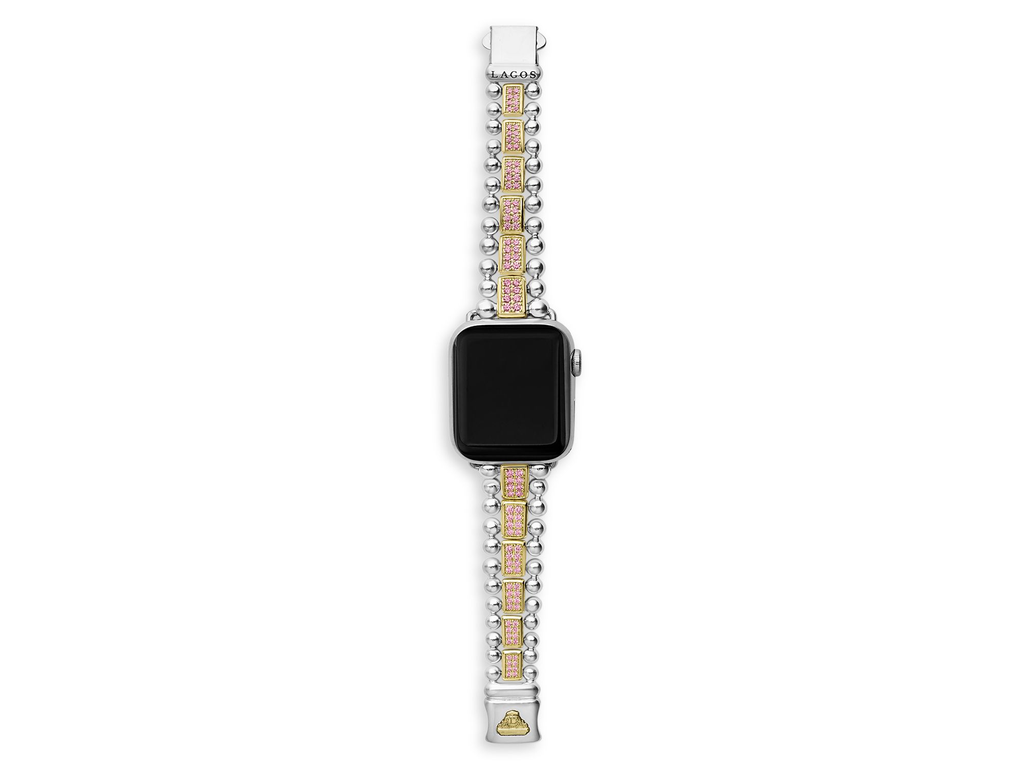 Smart Caviar Sterling Silver & 18K Gold Apple™ Watch Bracelet, 38-45mm — Image 5
