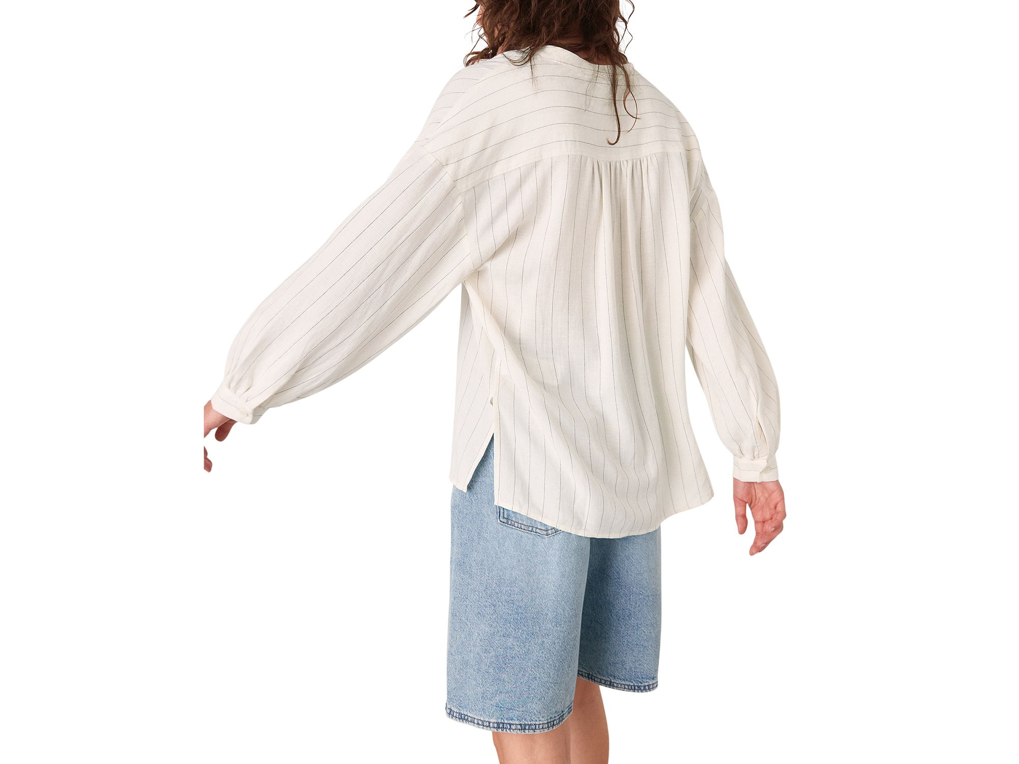 Stripe Long Sleeve Blouse — Image 3