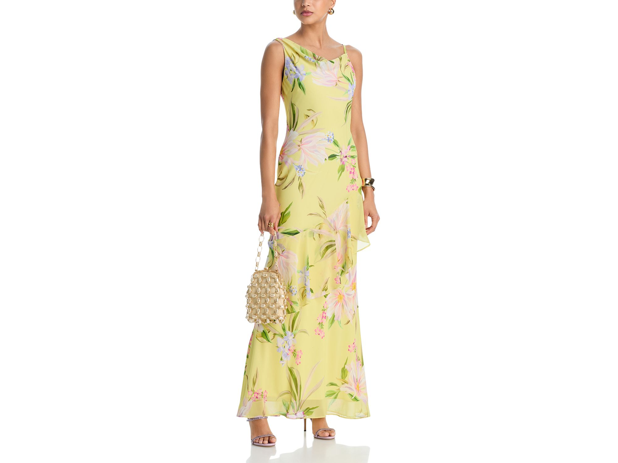 Asymmetric Chiffon Dress - Exclusive — Image 3