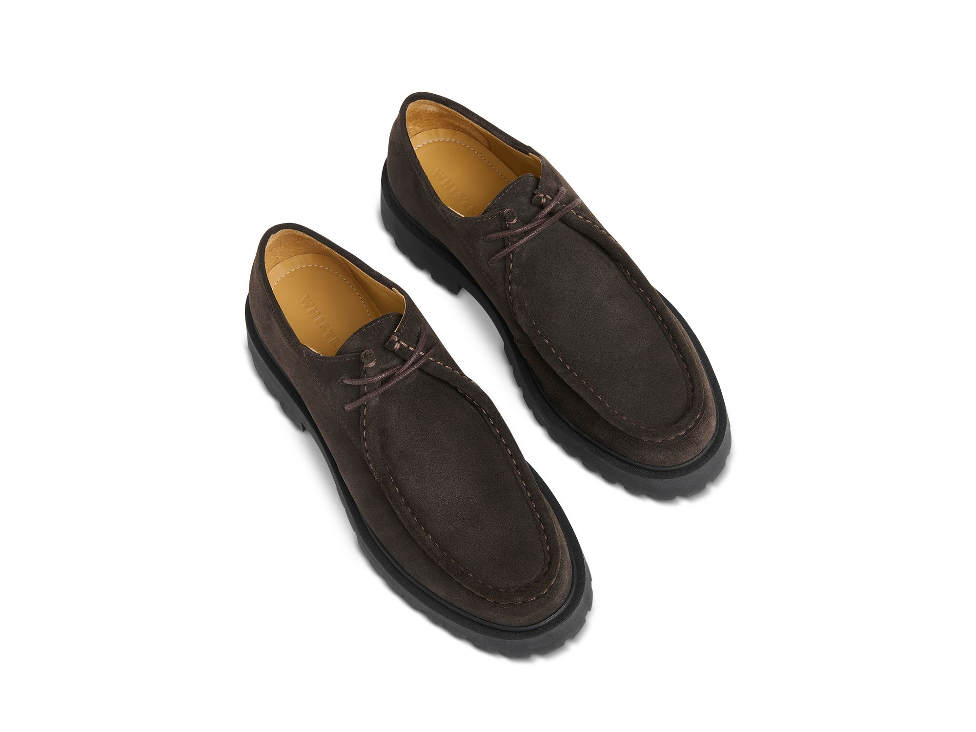 Women's Suede Chunky Lace Up Loafers — Image 4