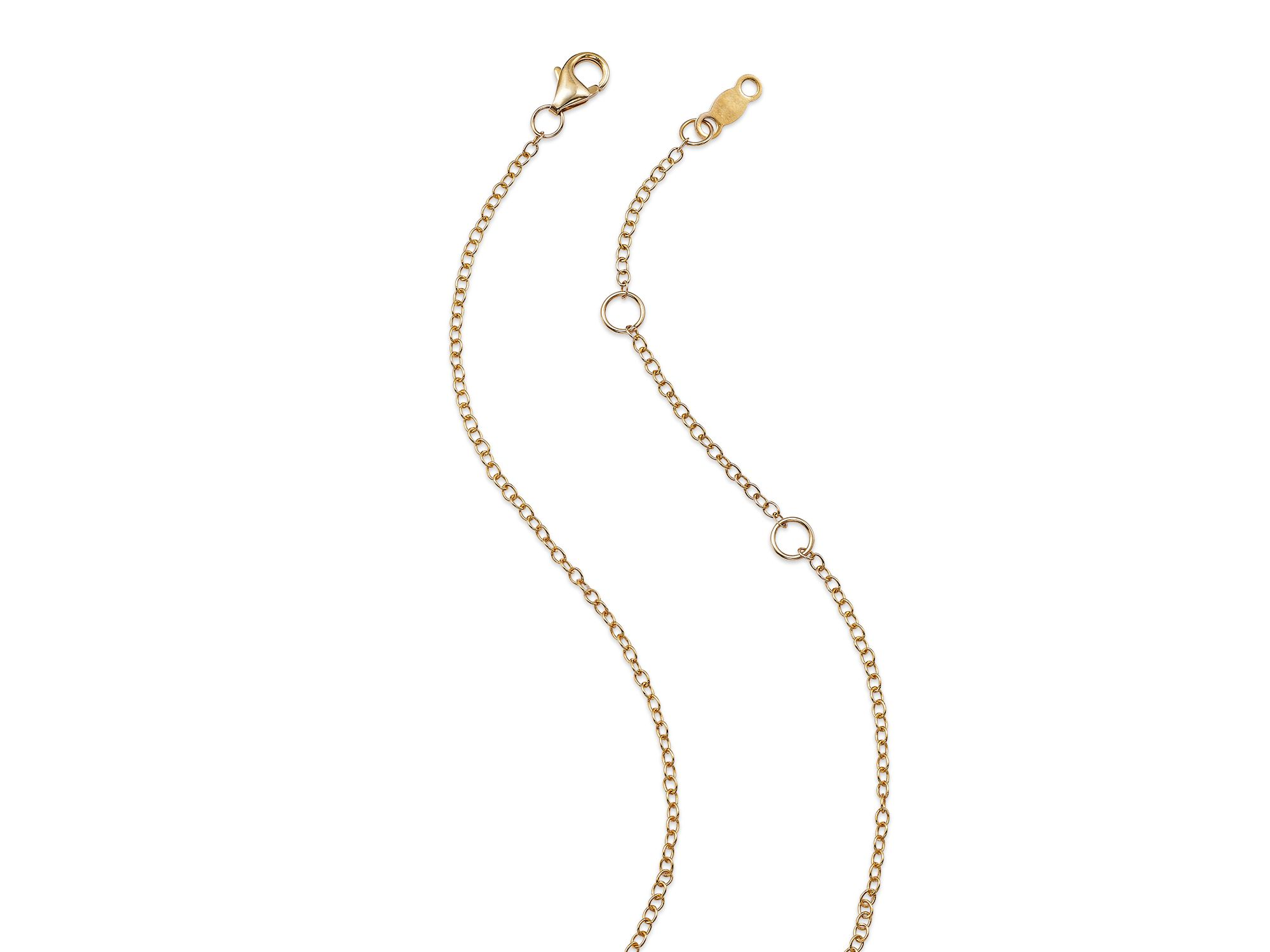 Diamond Starflower Station Necklace 14K Yellow Gold, 0.55 tcw — Image 4