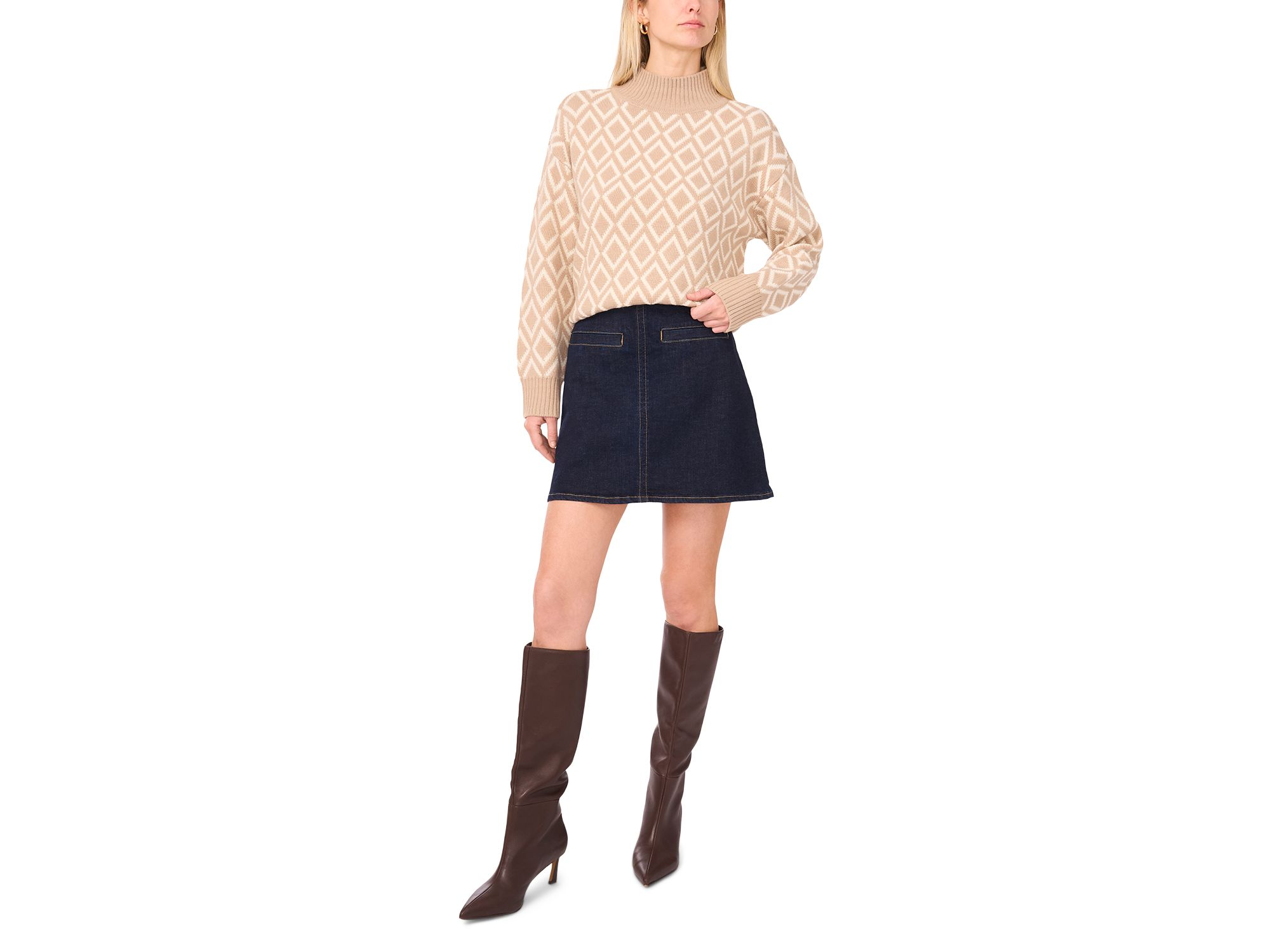 Diamond Turtleneck Sweater — Image 6