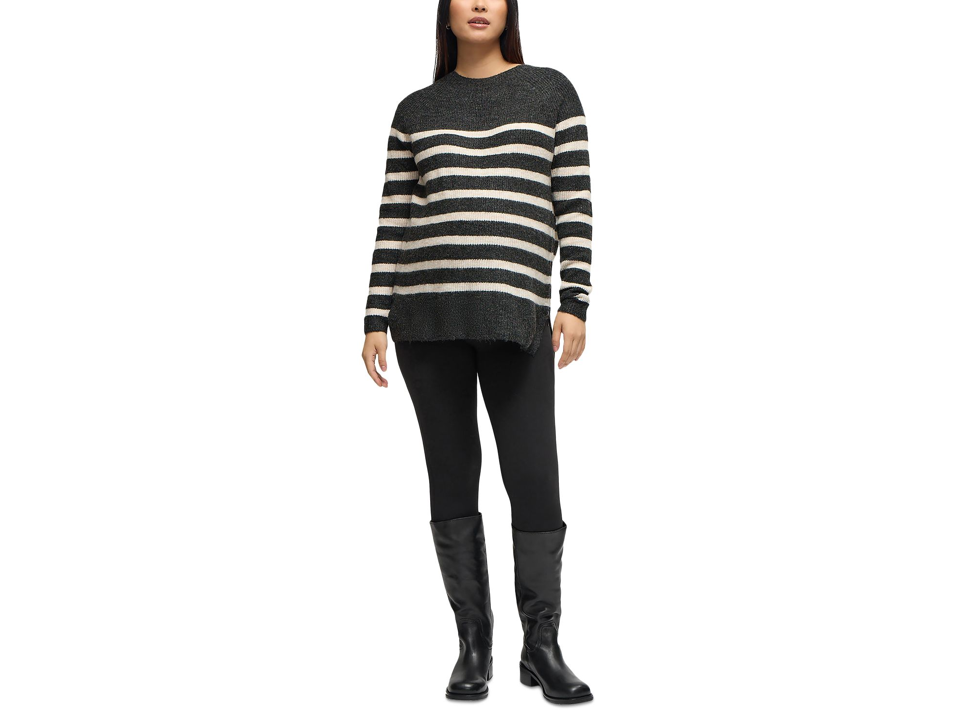 Maternity Raglan Stripe Sweater — Image 5