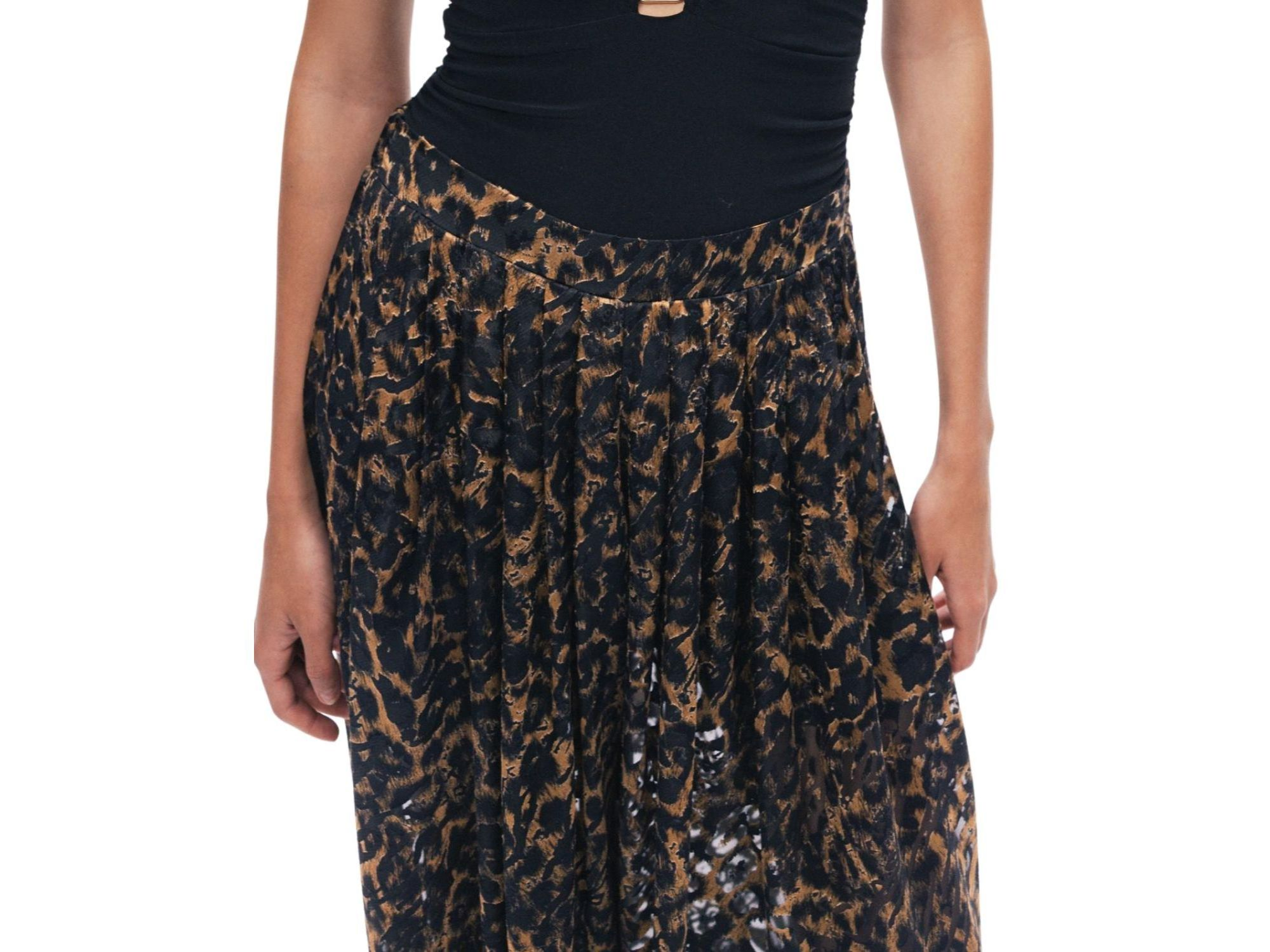 Printed Relaxed Balloon-Leg Pants — Image 3