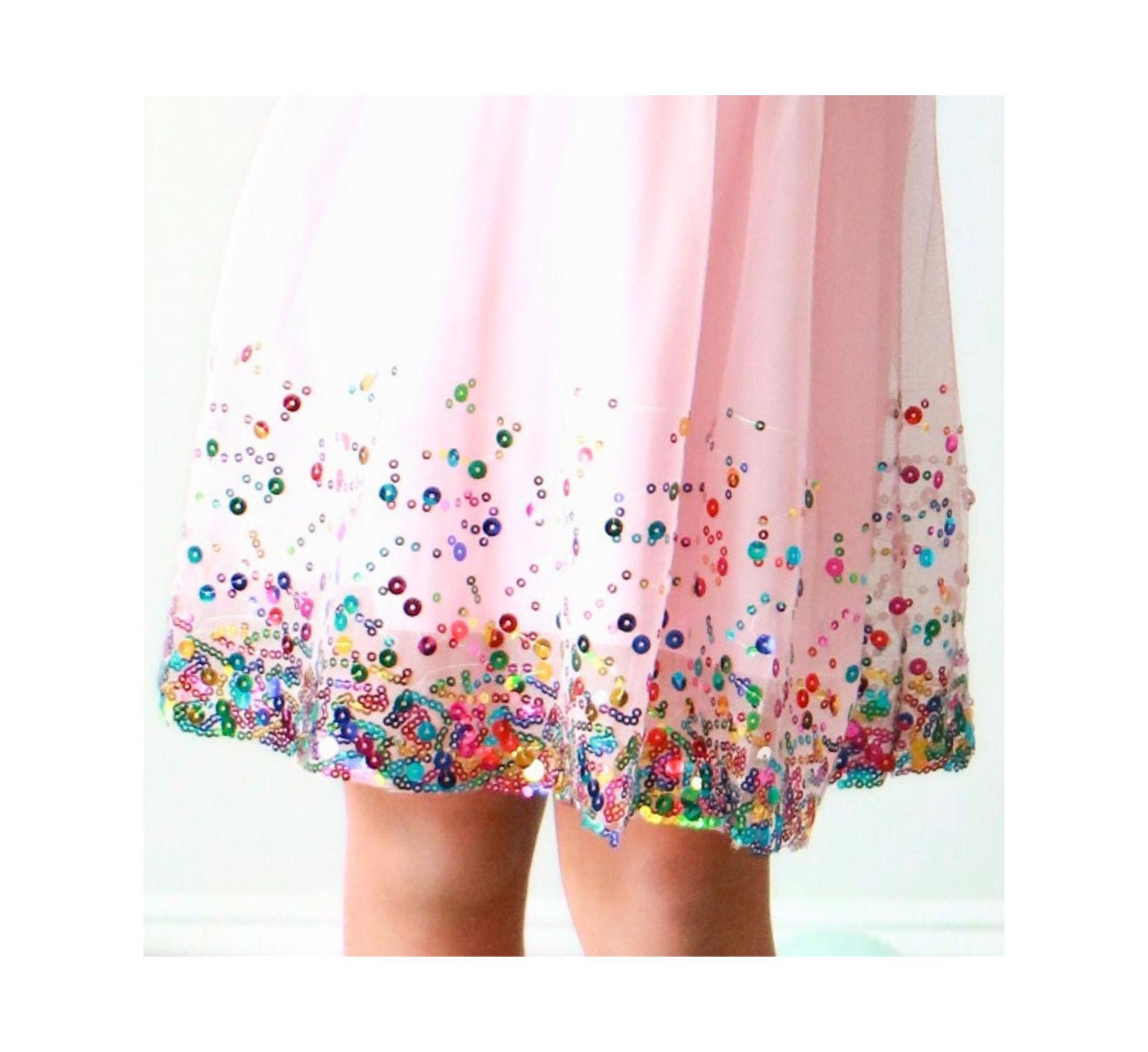 Girls' Pink Confetti Short Sleeve Tutu Dress - Little Kid, Big Kid — Image 4