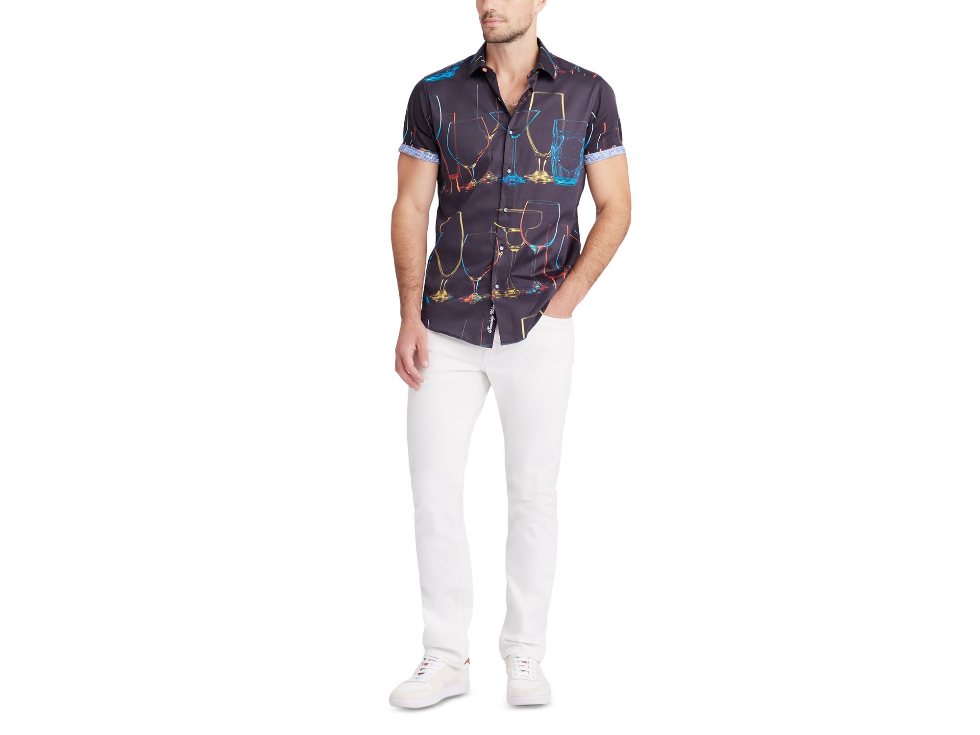 Neon Nights Short Sleeve Woven Shirt — Image 7