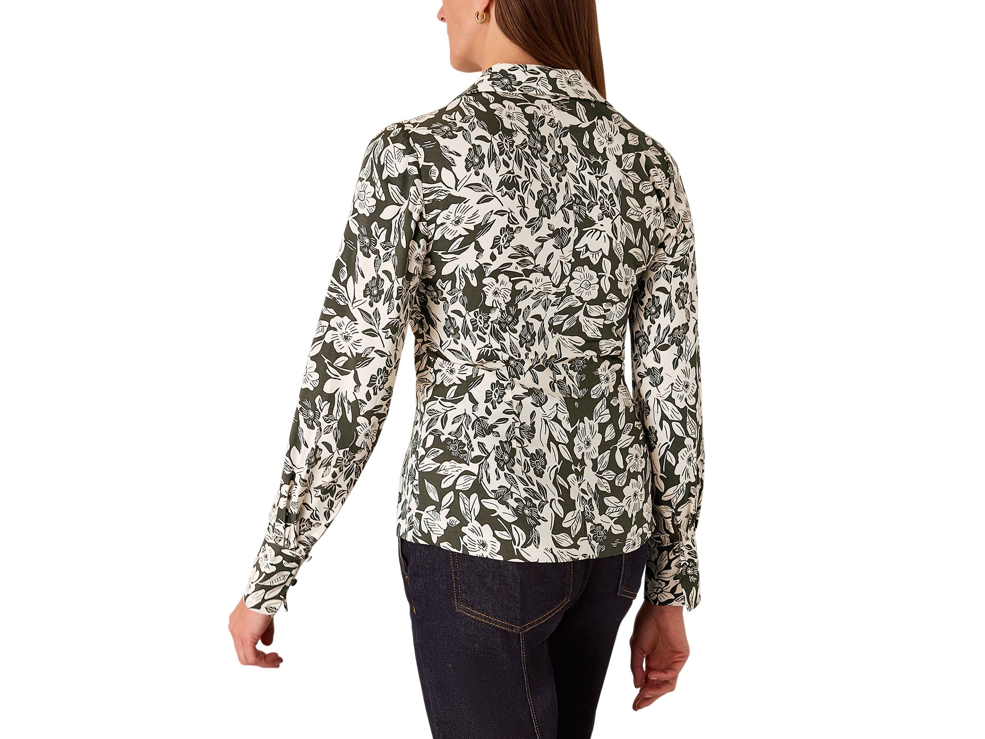 Cut Stems Button Down Blouse — Image 5