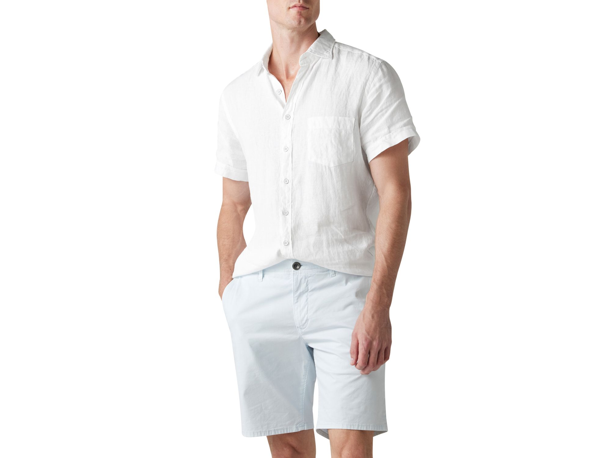 Ellerslie Linen Textured Classic Fit Button-Up Shirt — Image 4