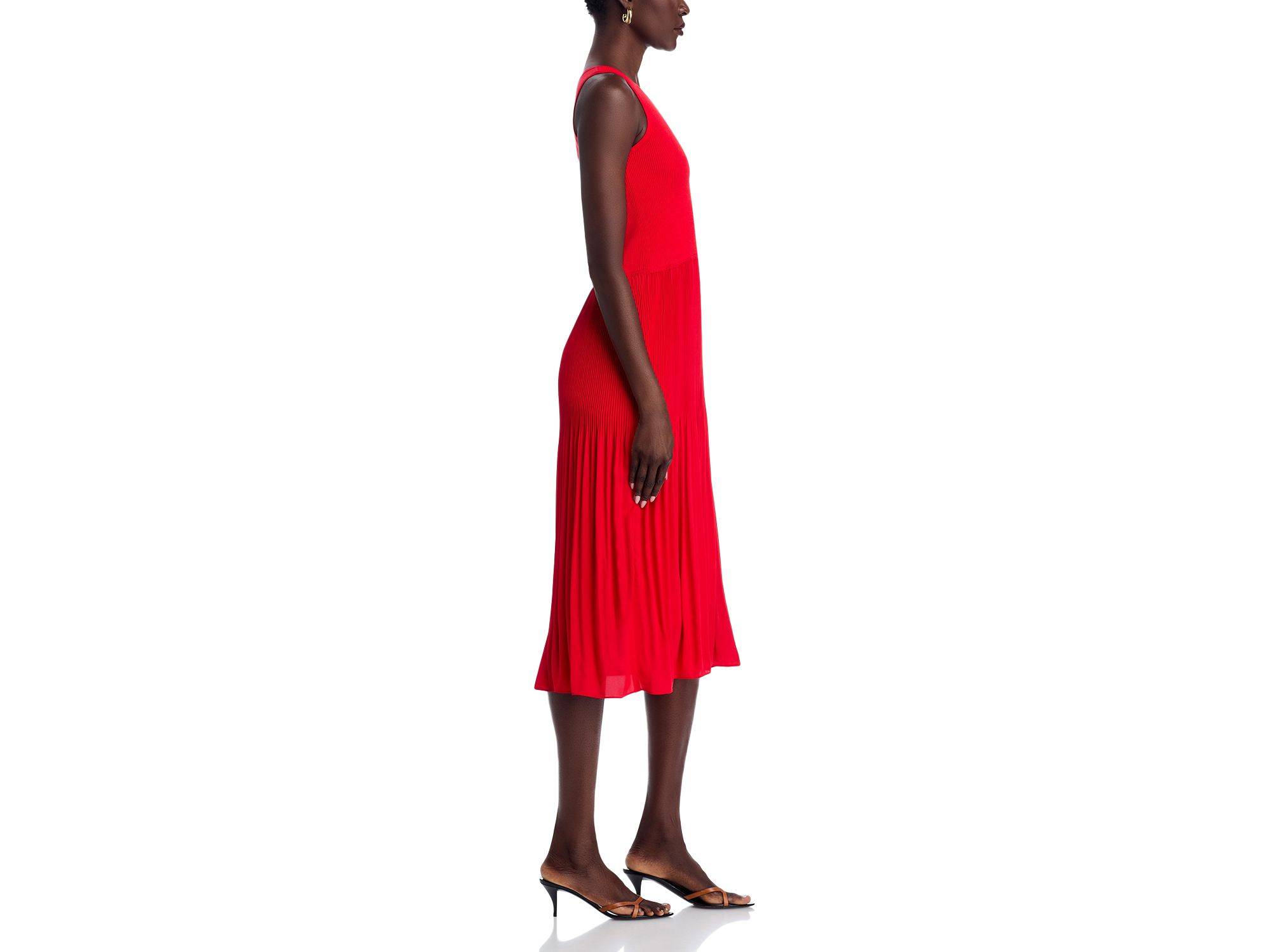 Pleated Midi Dress — Image 8