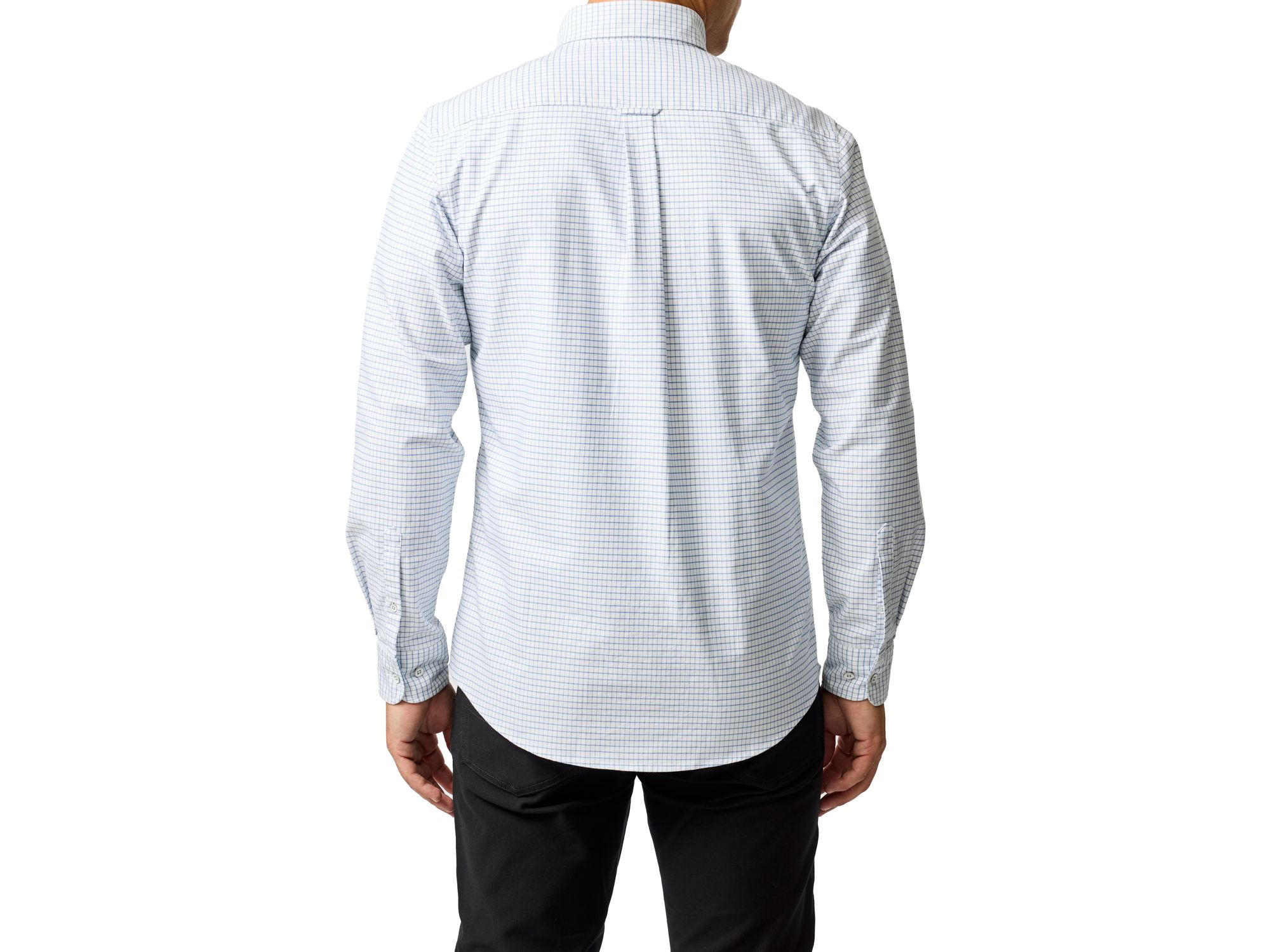 Slim Fit Gunn Check Oxford 5 Long Sleeve Shirt — Image 4