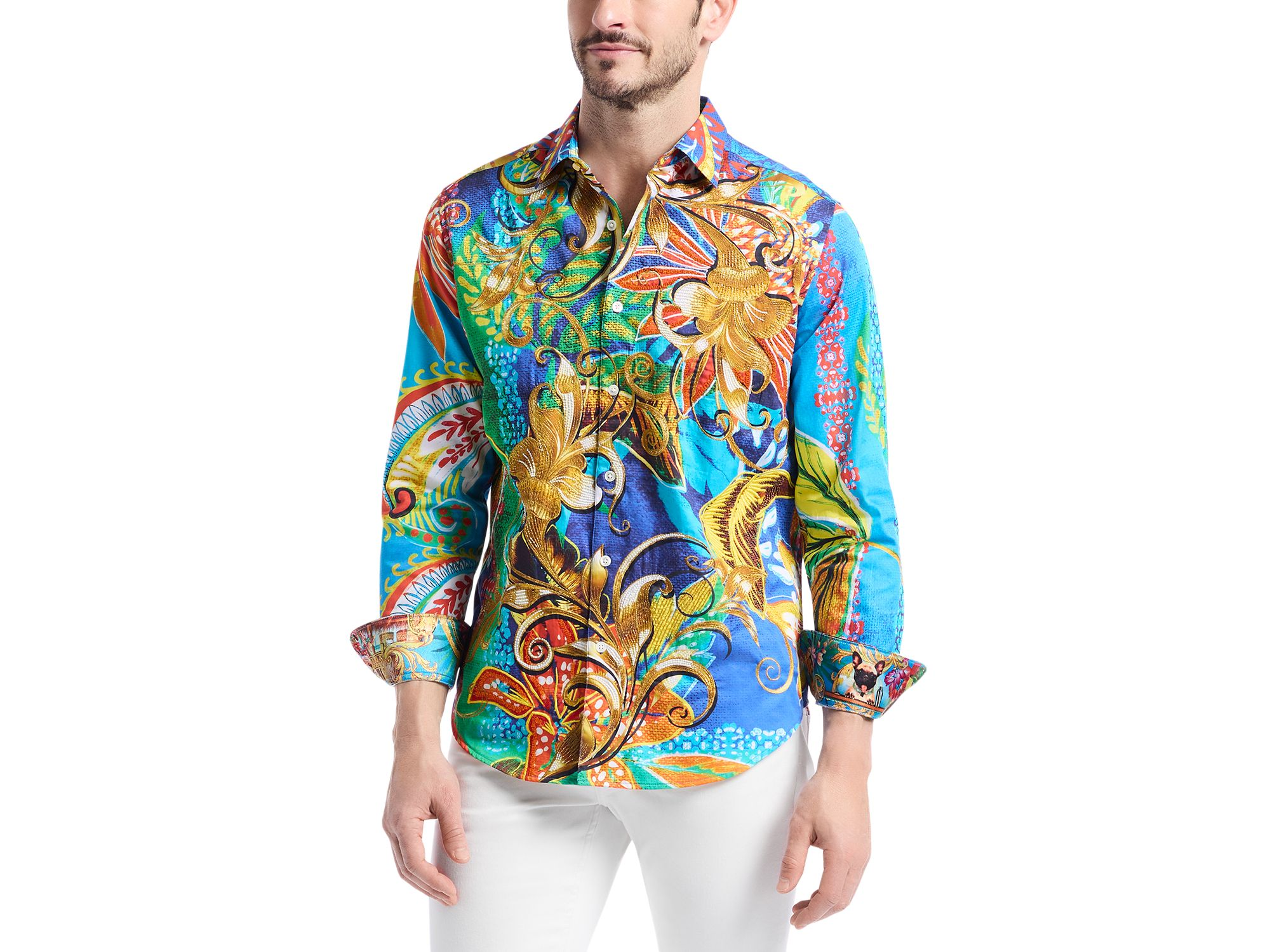 Classic Fit Paisley Woven Shirt — Image 4