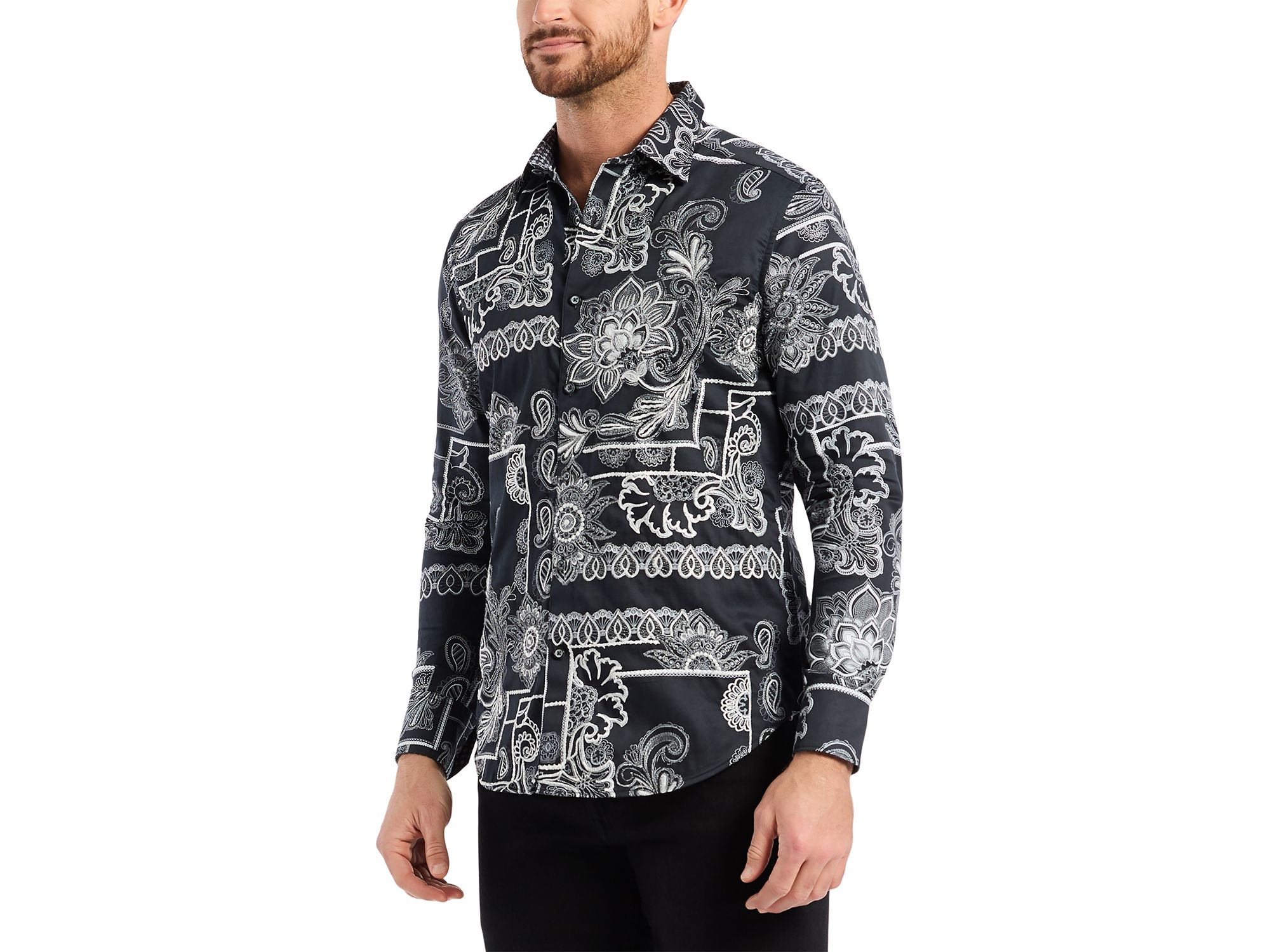 Arden Long Sleeve Woven Shirt — Image 5