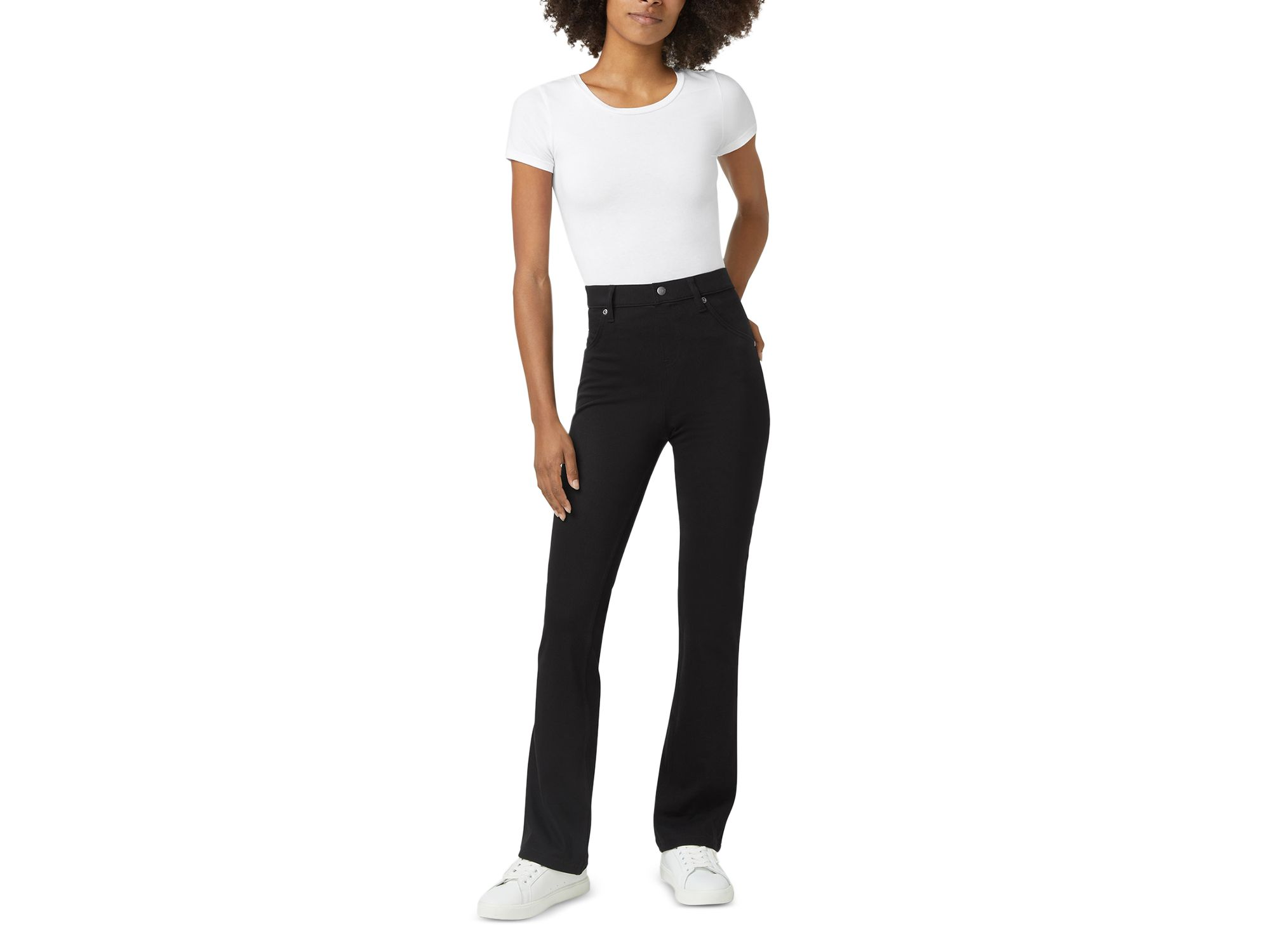 Ultra Soft High Rise Denim Baby Bootcut Leggings — Image 7