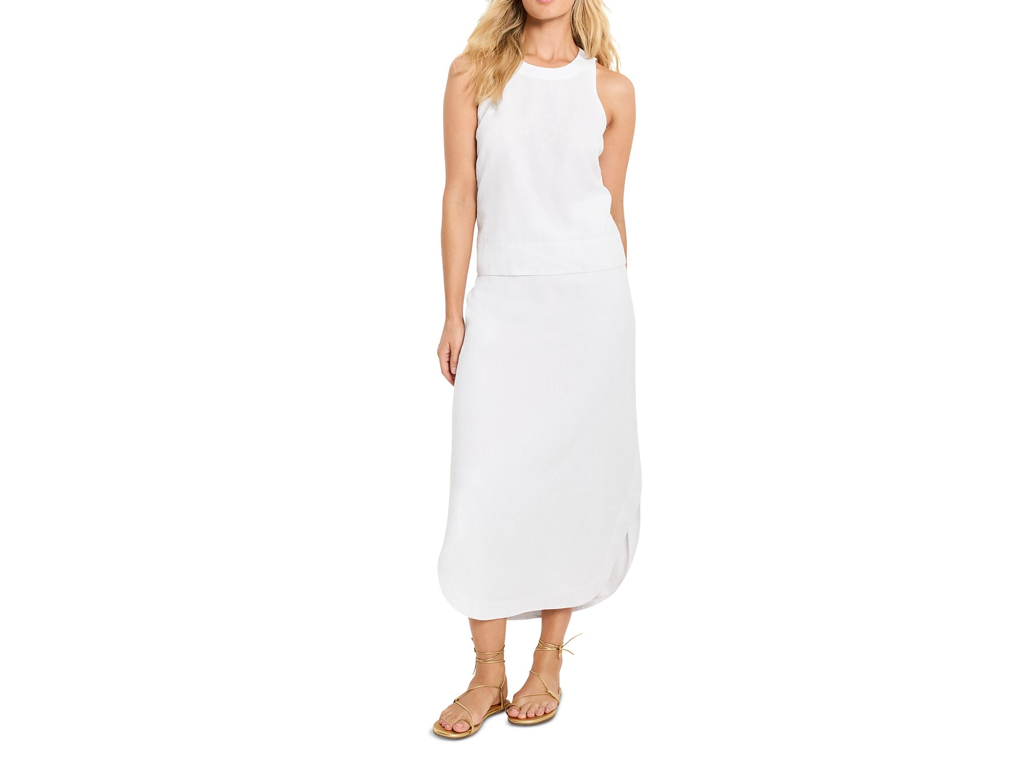 Rumba Linen Dip Skirt — Image 6