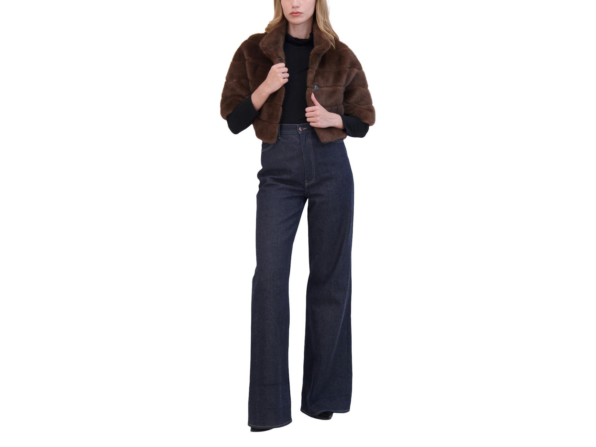 Faux Fur Mink Bolero — Image 4