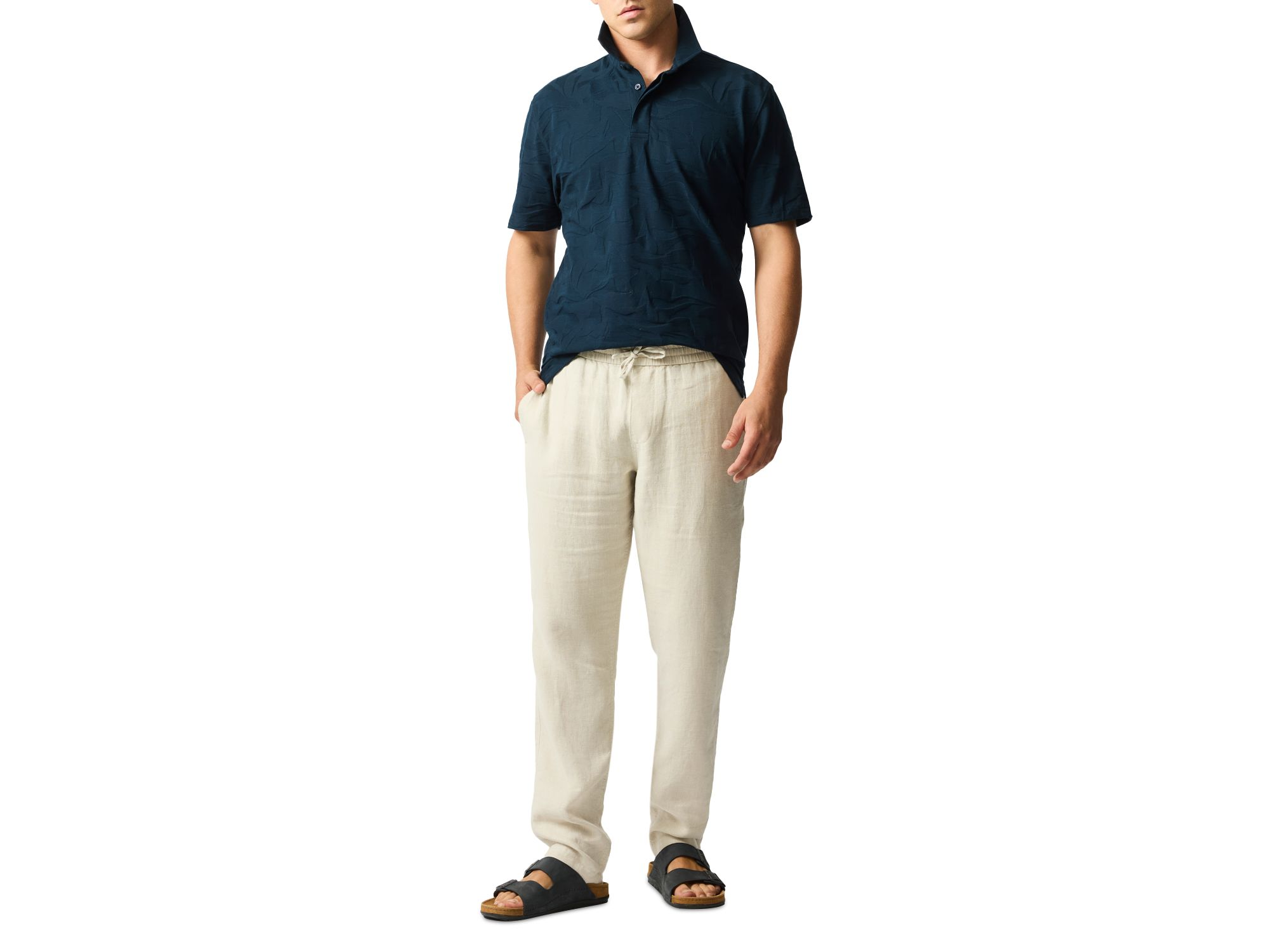 Blaketown Floral Jacquard Regular Fit Polo Shirt — Image 5