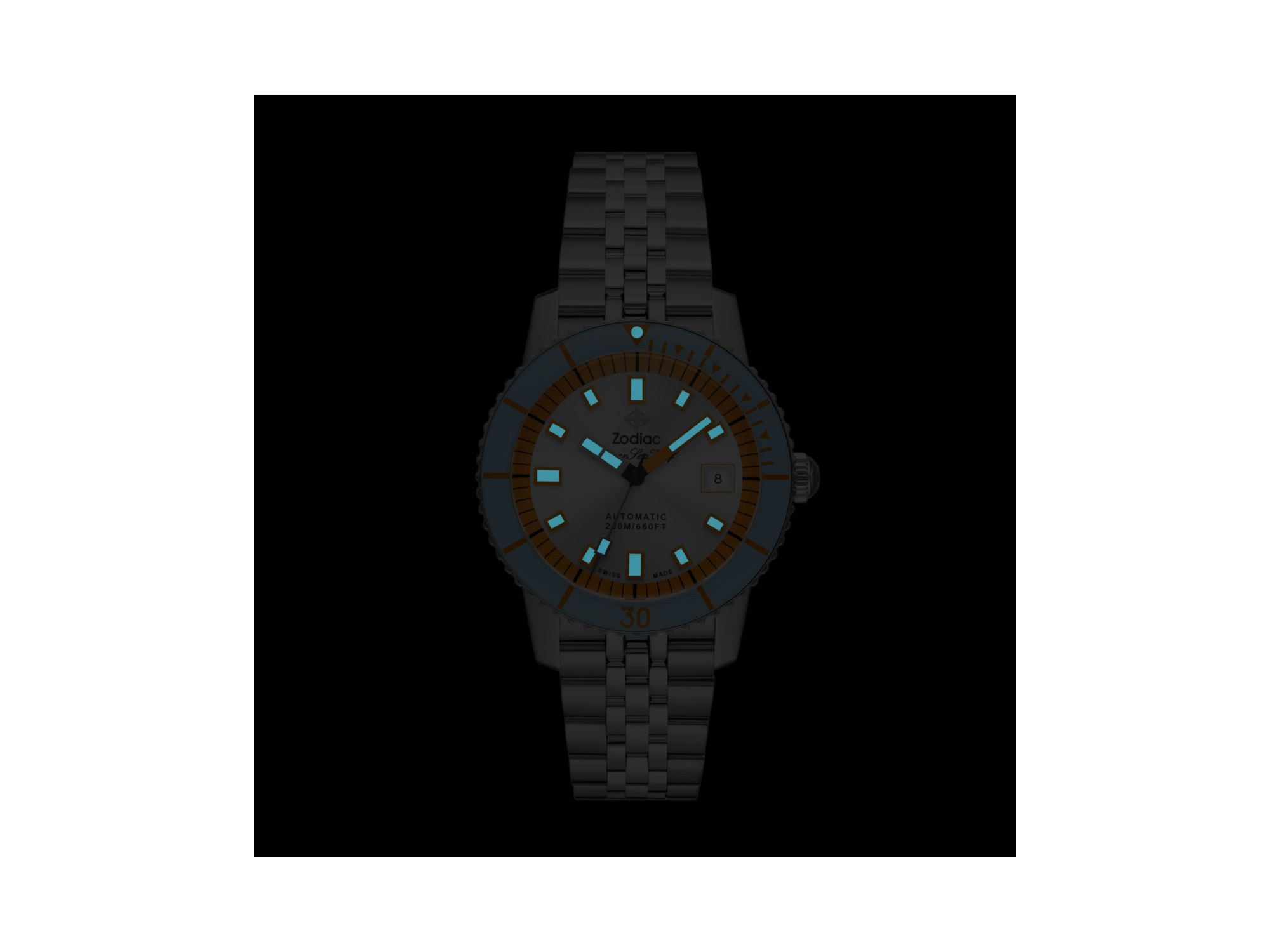 Compression Diver Automatic Stainless Steel Watch, 40mm — Image 8
