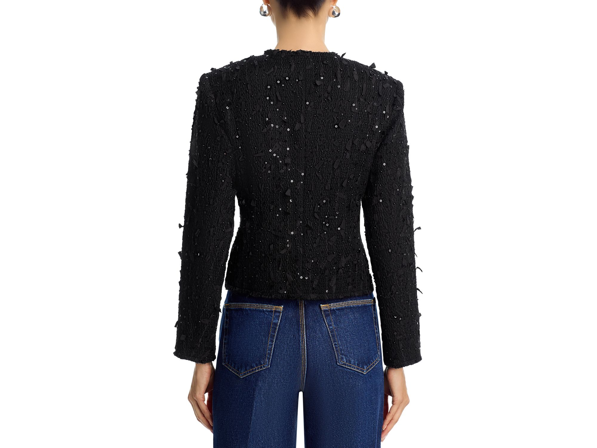 Ribbon Sequinned Tweed Jacket — Image 4