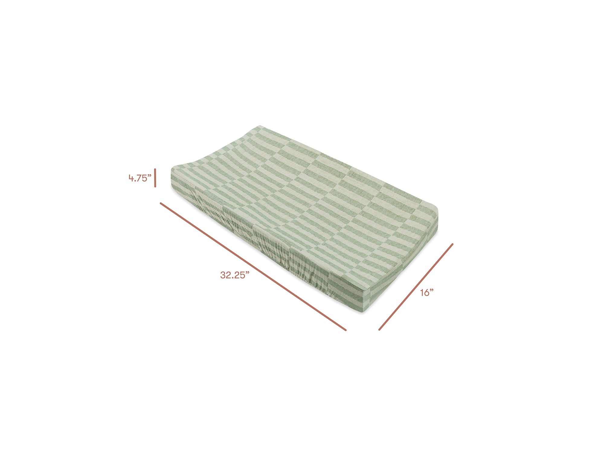 Quilted Changing Pad Cover in Muslin Cotton — Image 6