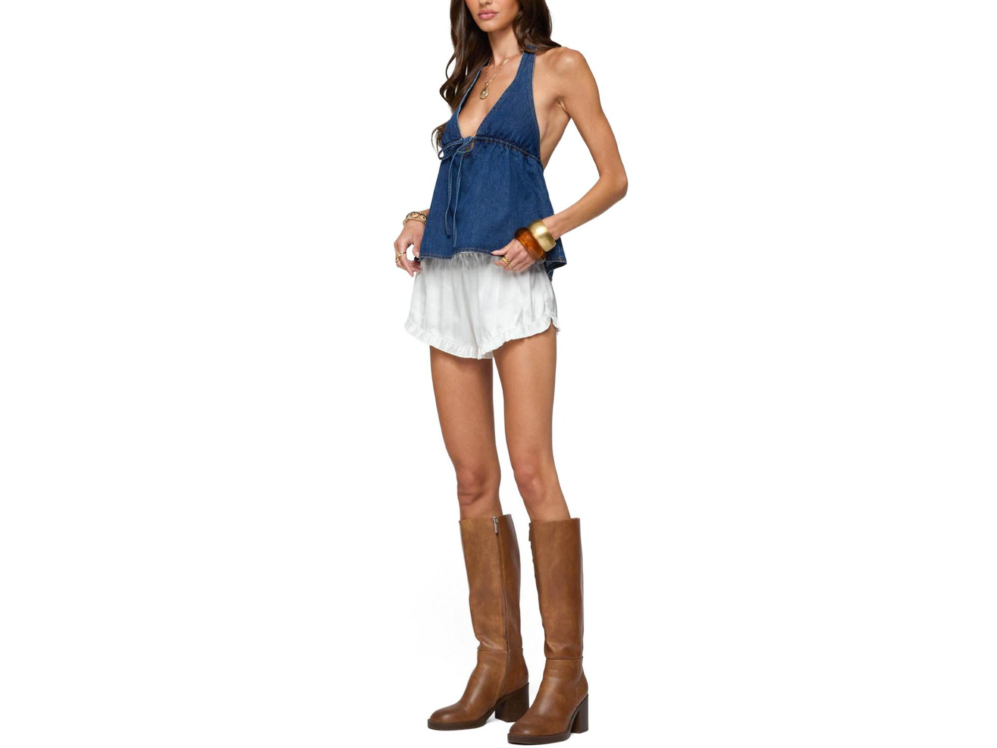 Safia Denim Halter Top — Image 5