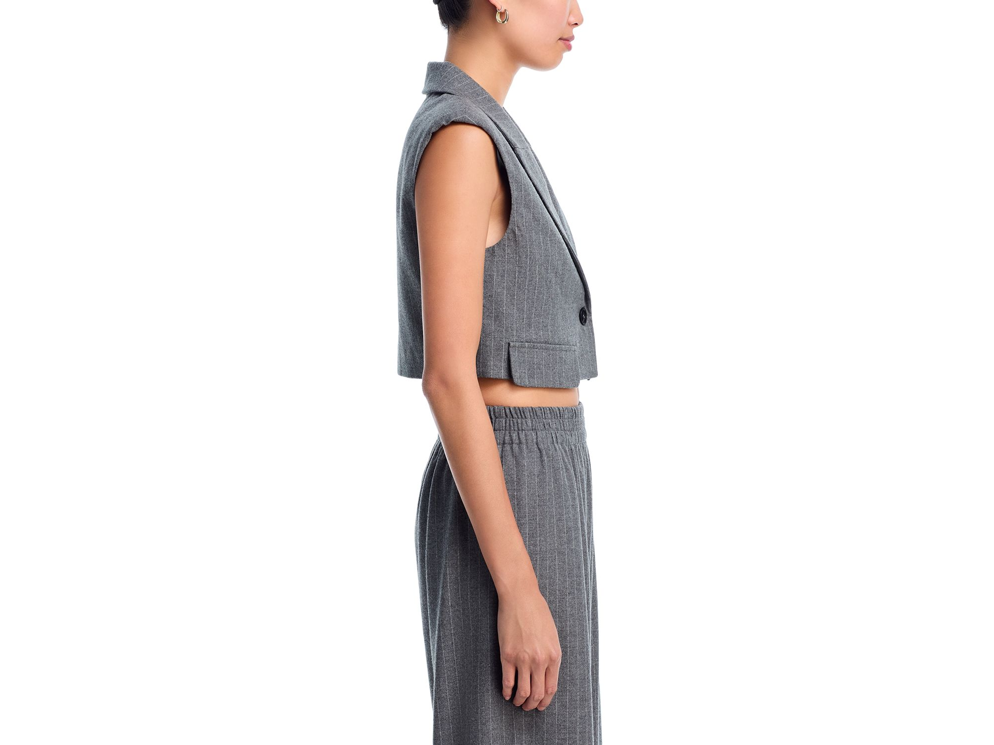 Cropped Vest & Wide Leg Pants - Exclusive — Image 9