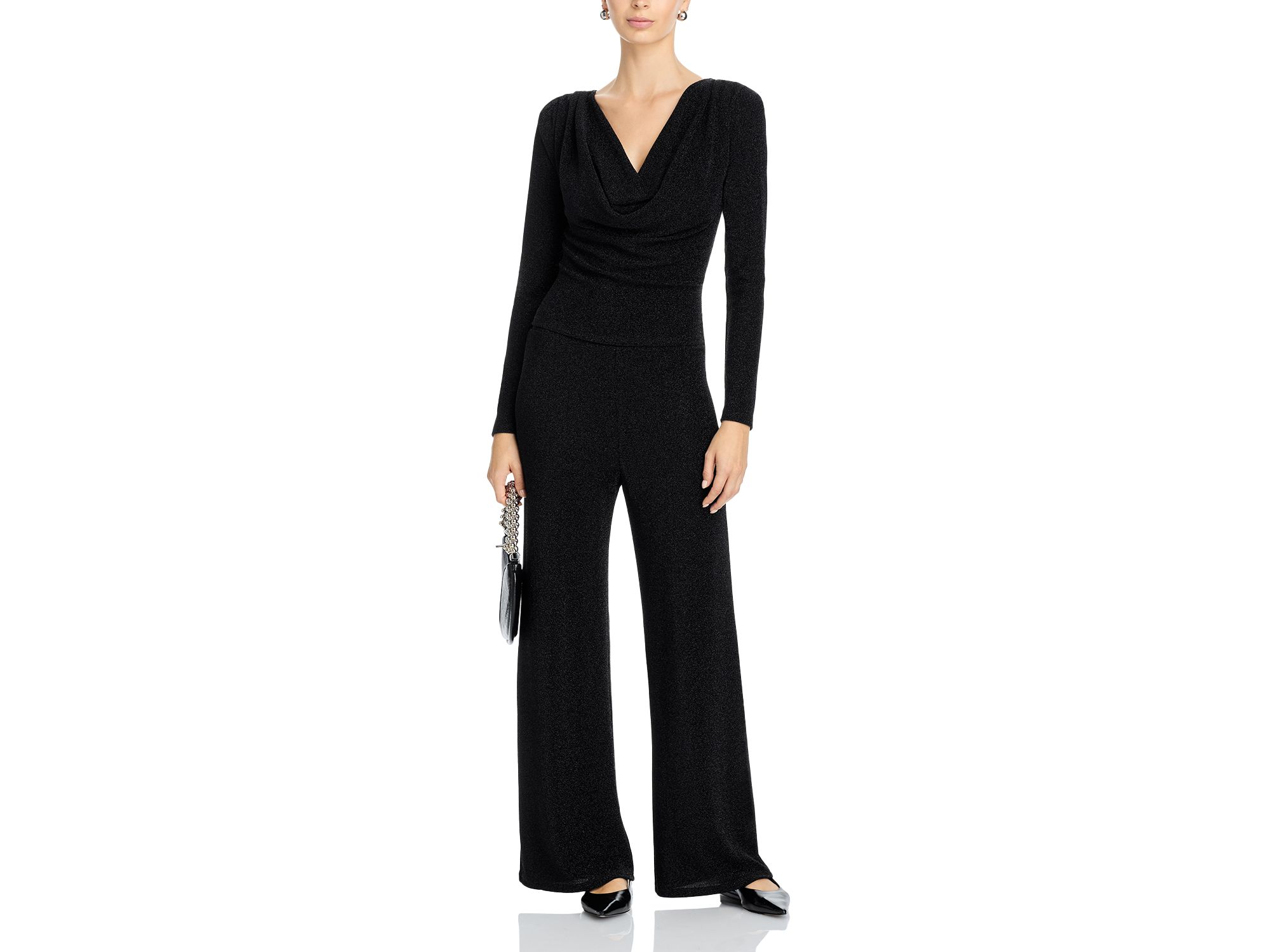 Shimmer Knit Wide Leg Pants - Exclusive — Image 6