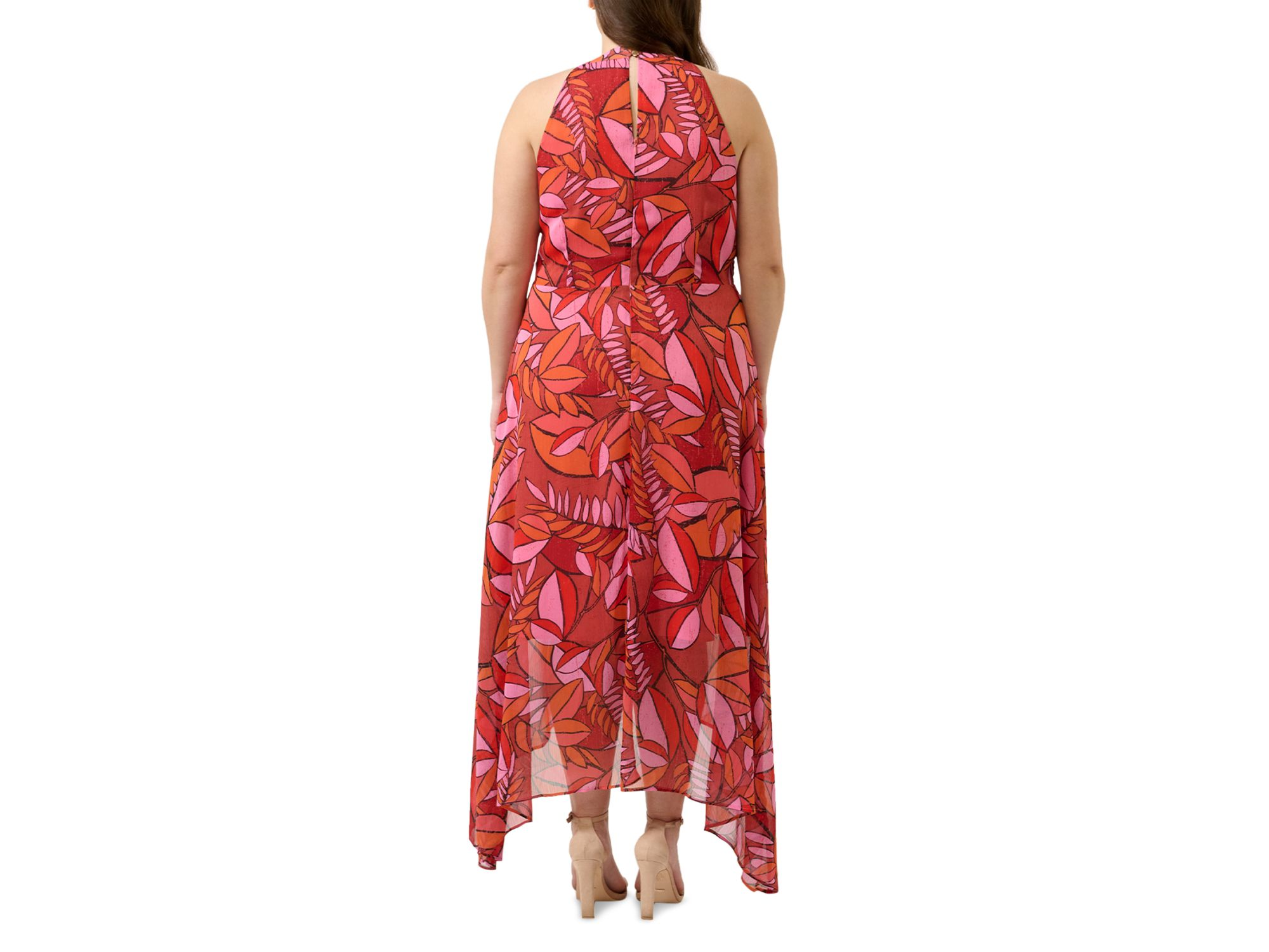 Plus Aster Halter Neck High Low Dress — Image 5