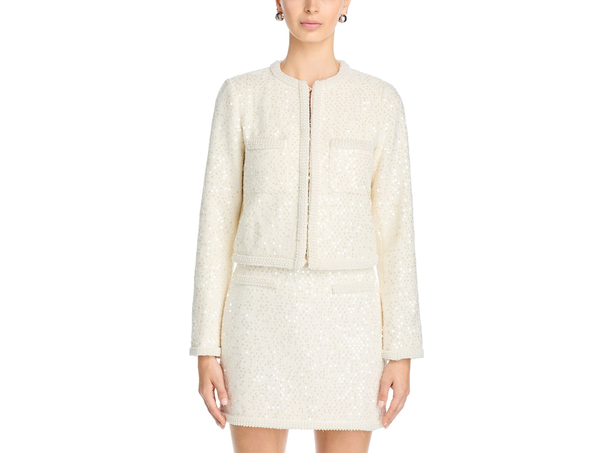Tweed Sequin Jacket - Exclusive — Image 3