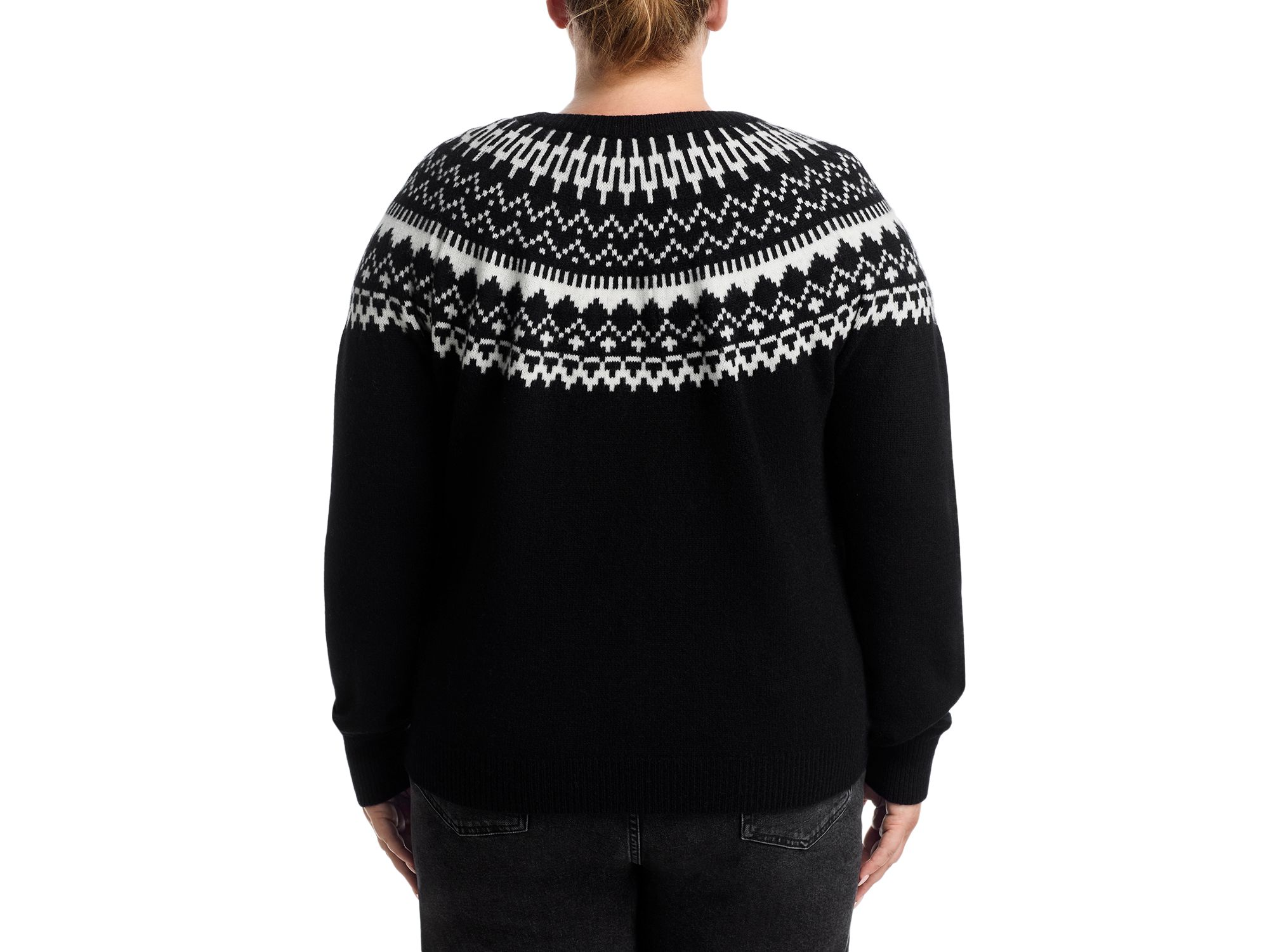 100% Cashmere Fair Isle Crewneck Sweater - Exclusive — Image 5