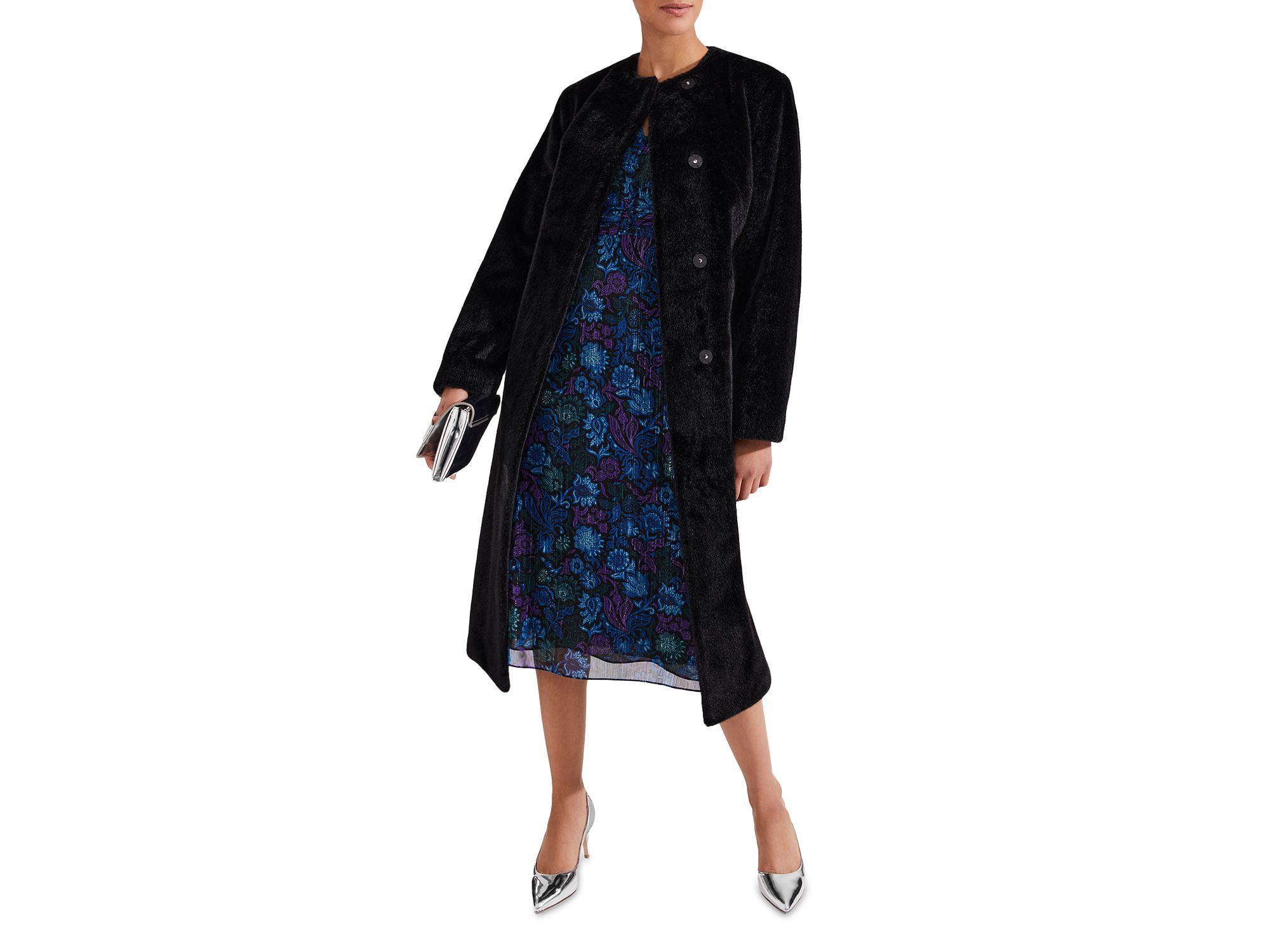 Saffron Floral Print Dress — Image 8