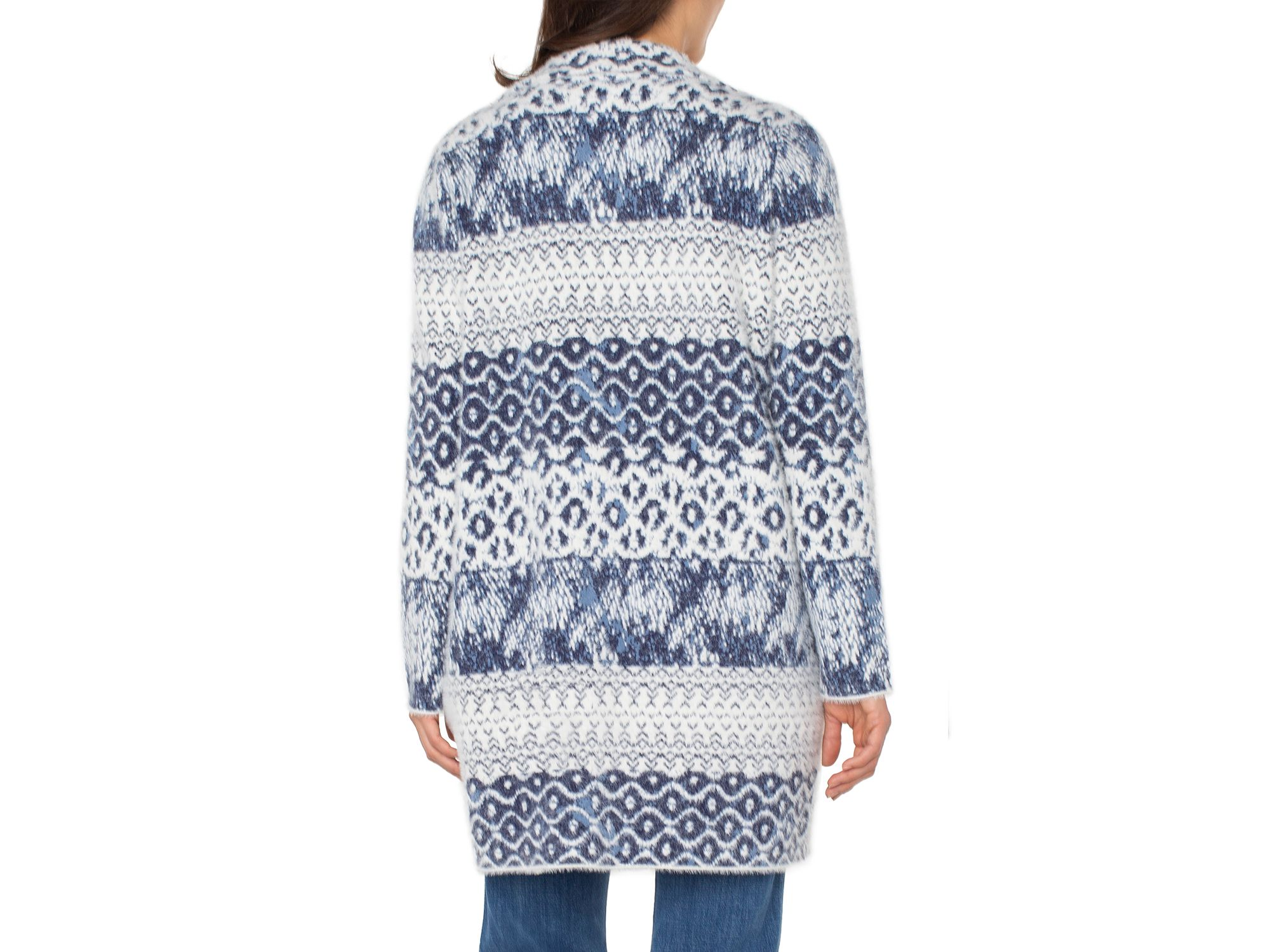 Open Front Mixed Print Cardigan — Image 3