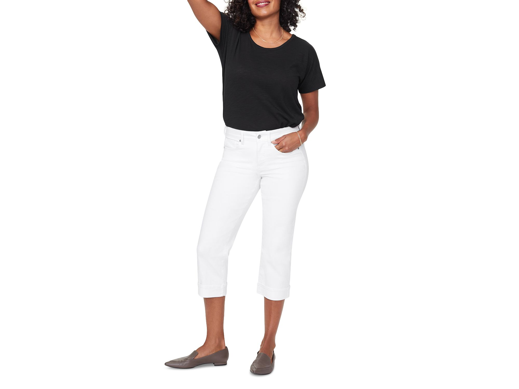 Marilyn High Rise Crop Straight Jeans — Image 6