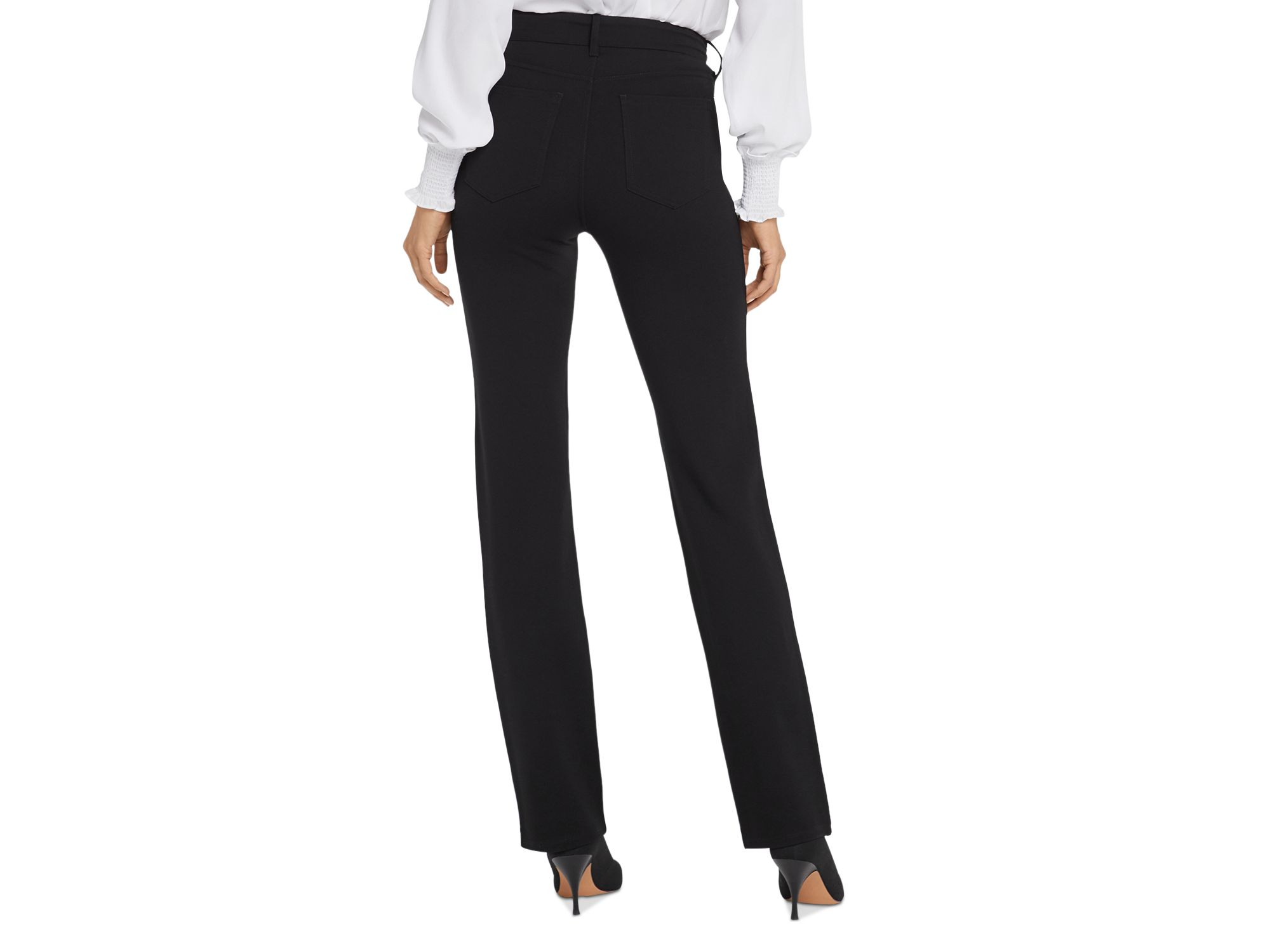 Petites Marilyn Straight Ponte Pants — Image 3