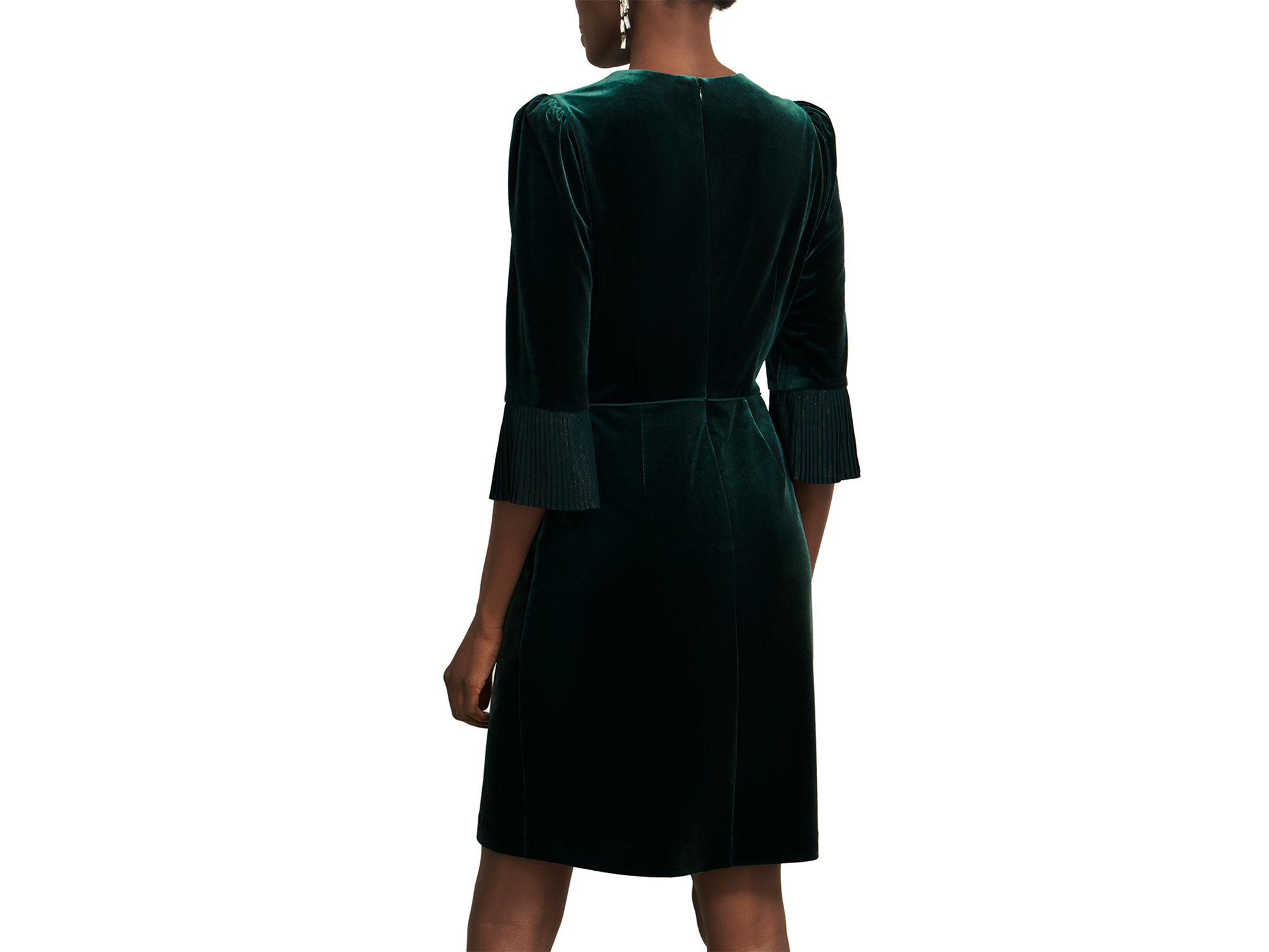 Petites Violet Velvet Dress — Image 6