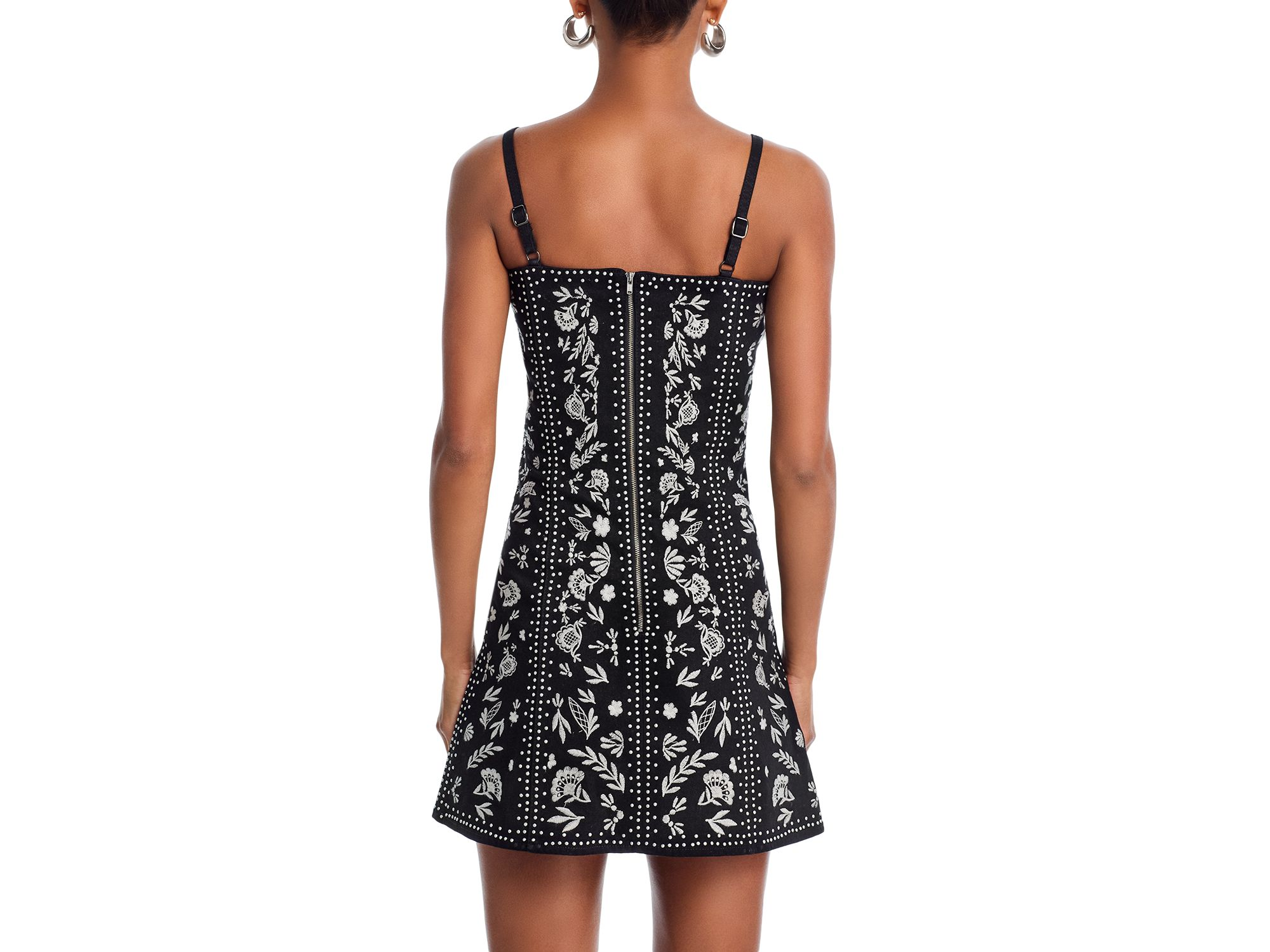 Embroidery Stud Mini Dress - Exclusive — Image 5